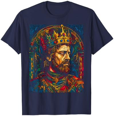 Arthurian Mythology King Arthur T-Shirt - T-Shirt | Navy
