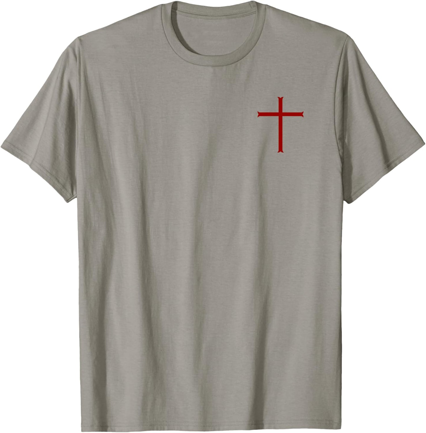 Knights Templar Oath - Christian Cross T-Shirt - T-Shirt | Sand