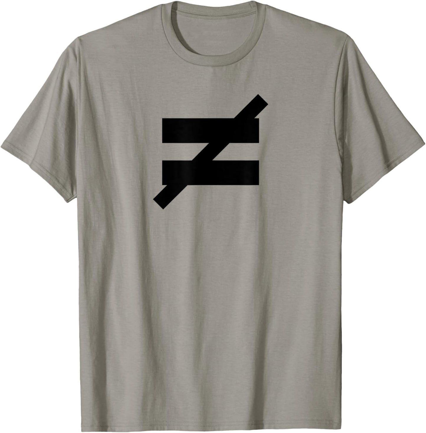 Not Equal - Sign T-Shirt - T-Shirt | Sand
