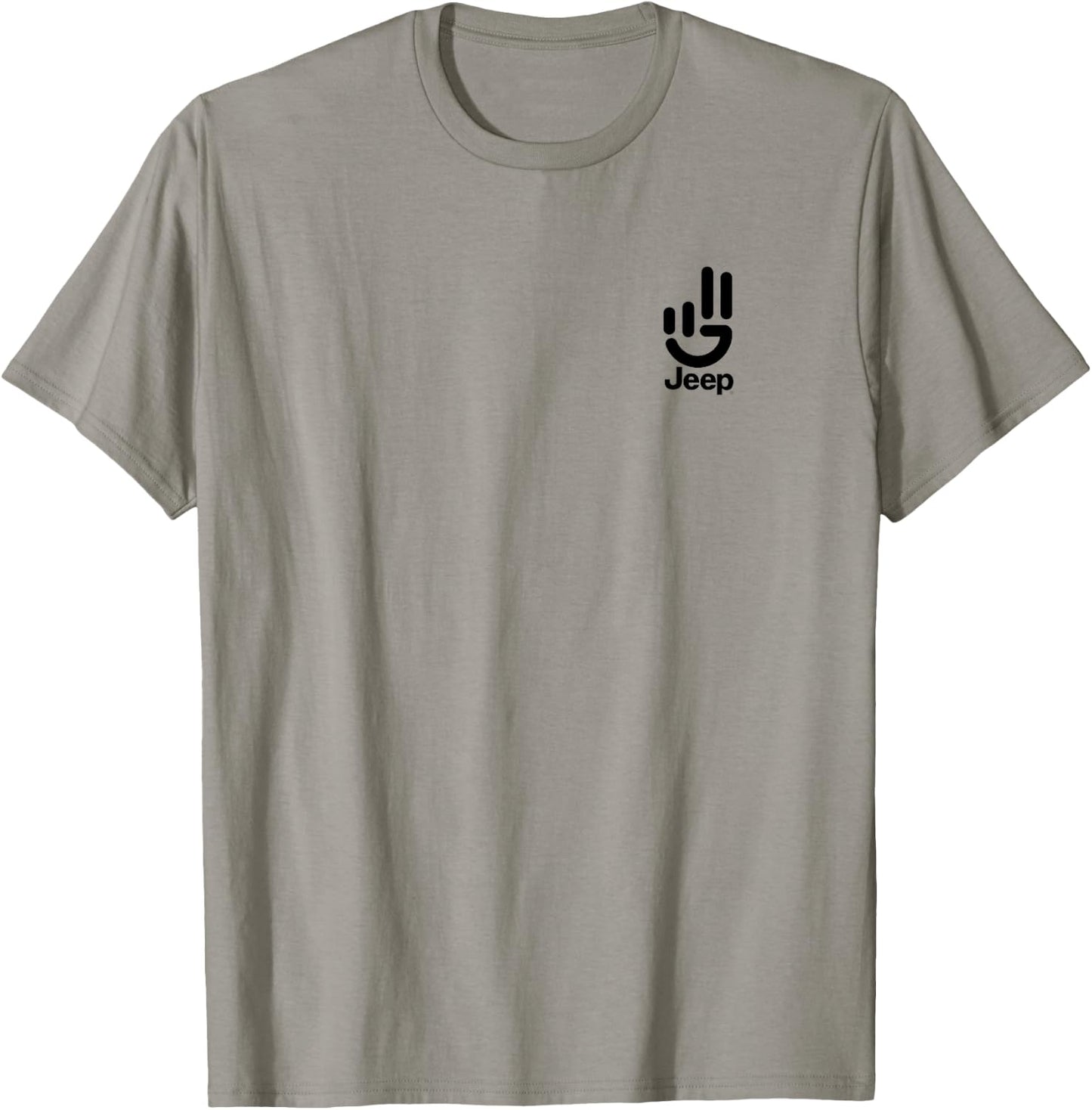 Jeep Wave Peace Sign - Officially Licensed T-Shirt - T-Shirt | Sand