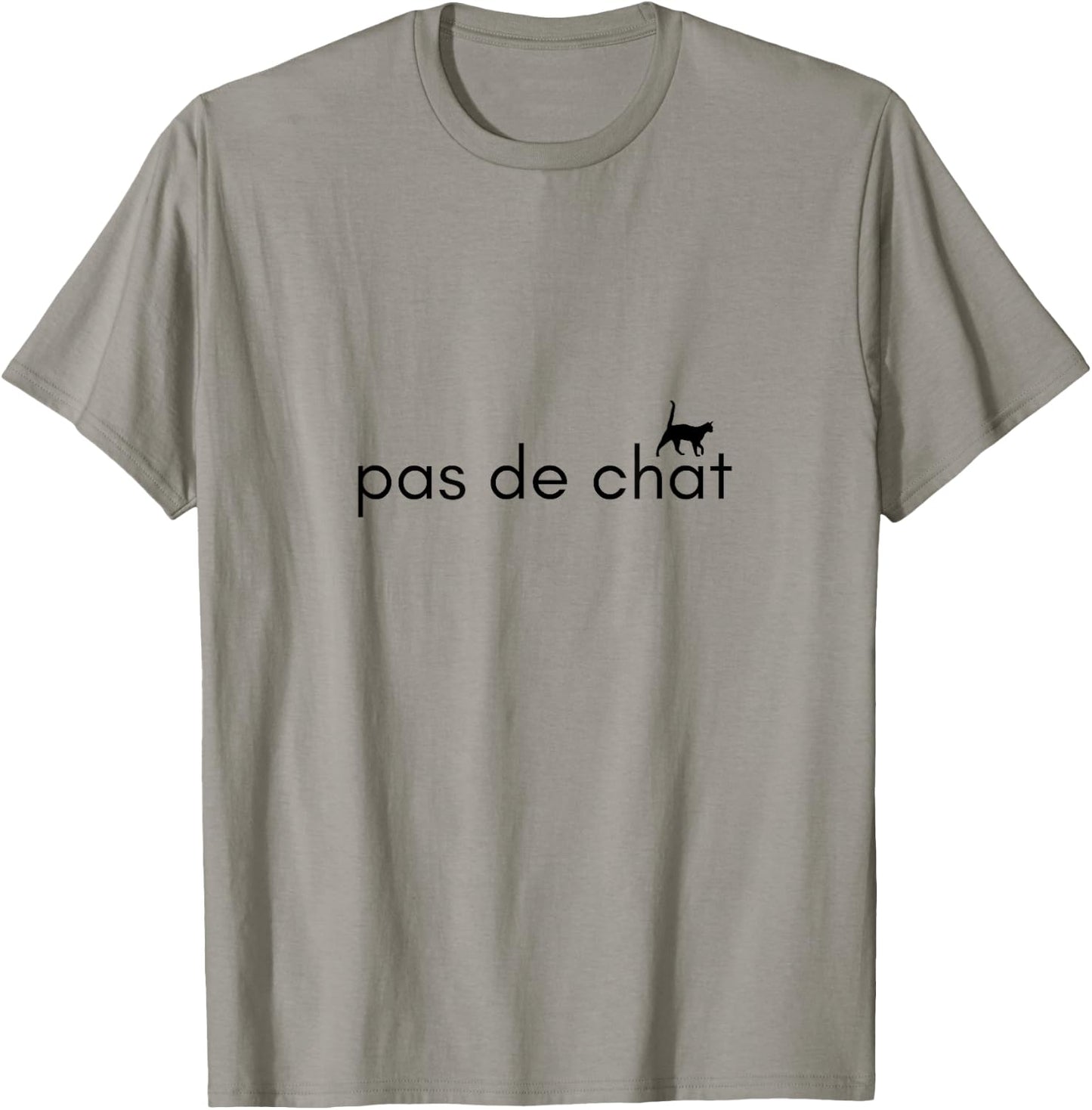 Pas de Chat (Step of the Cat) Ballet French T-Shirt - T-Shirt | Sand
