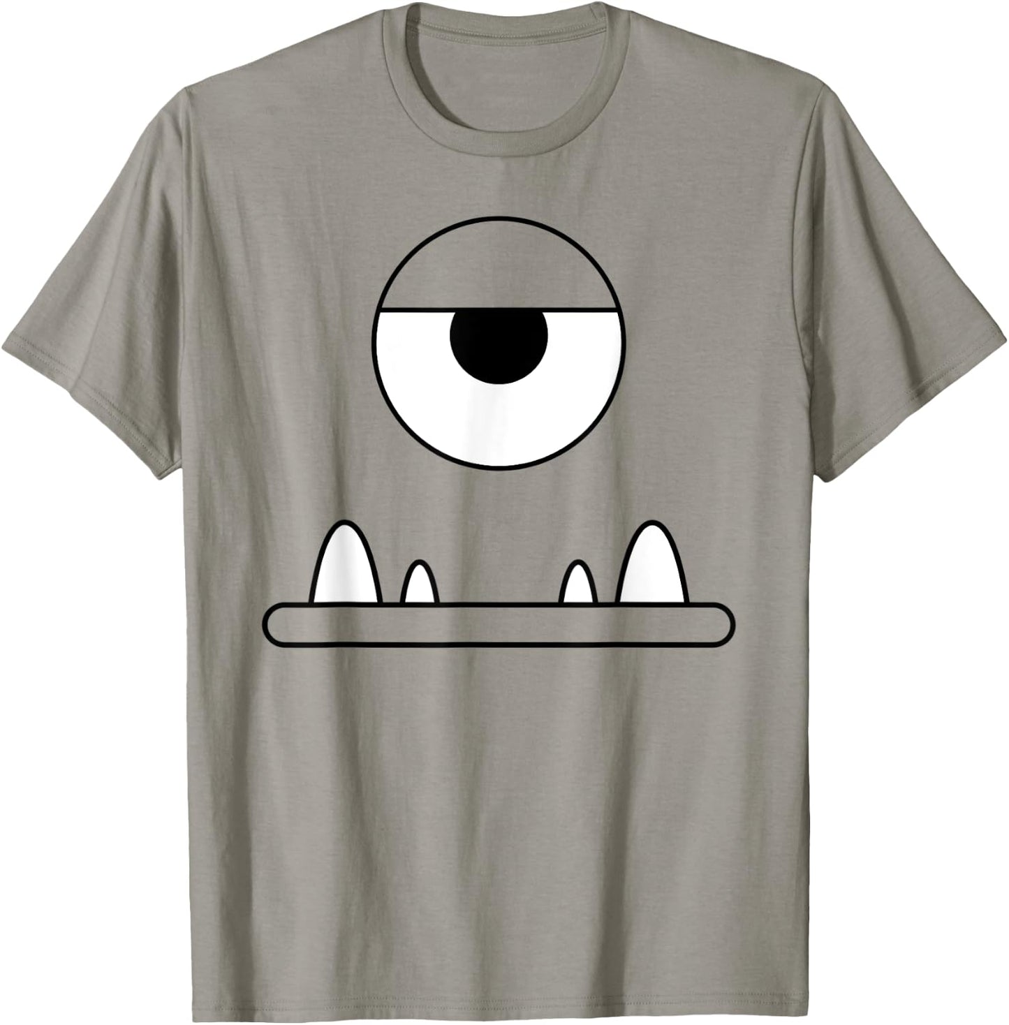 Funny Cute Monster Face One Eyeball Easy Halloween Costume T-Shirt - T-Shirt | Sand