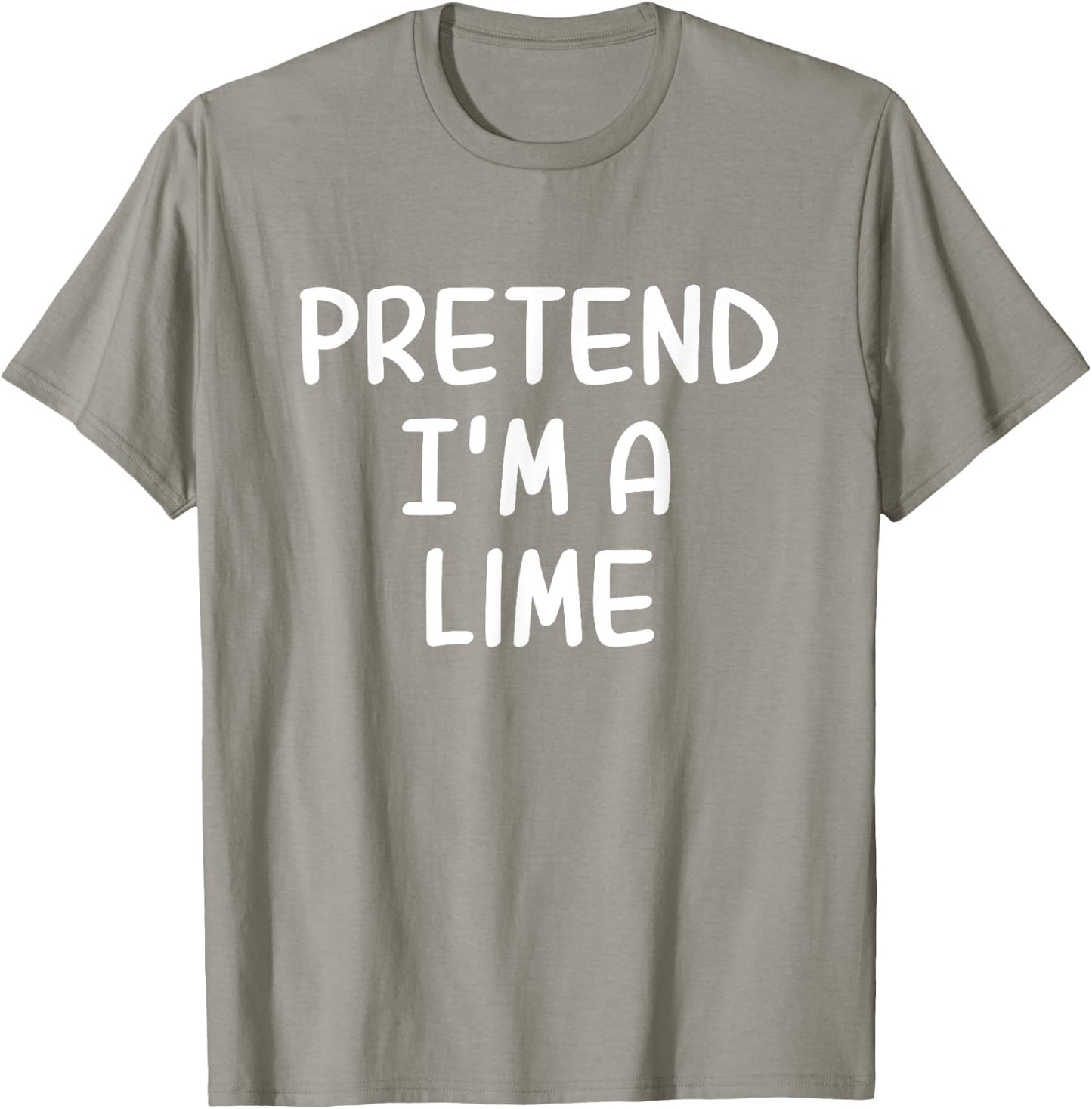 Funny Halloween Party Xmas Lazy Pretend I'm a Lime T-Shirt - T-Shirt | Sand