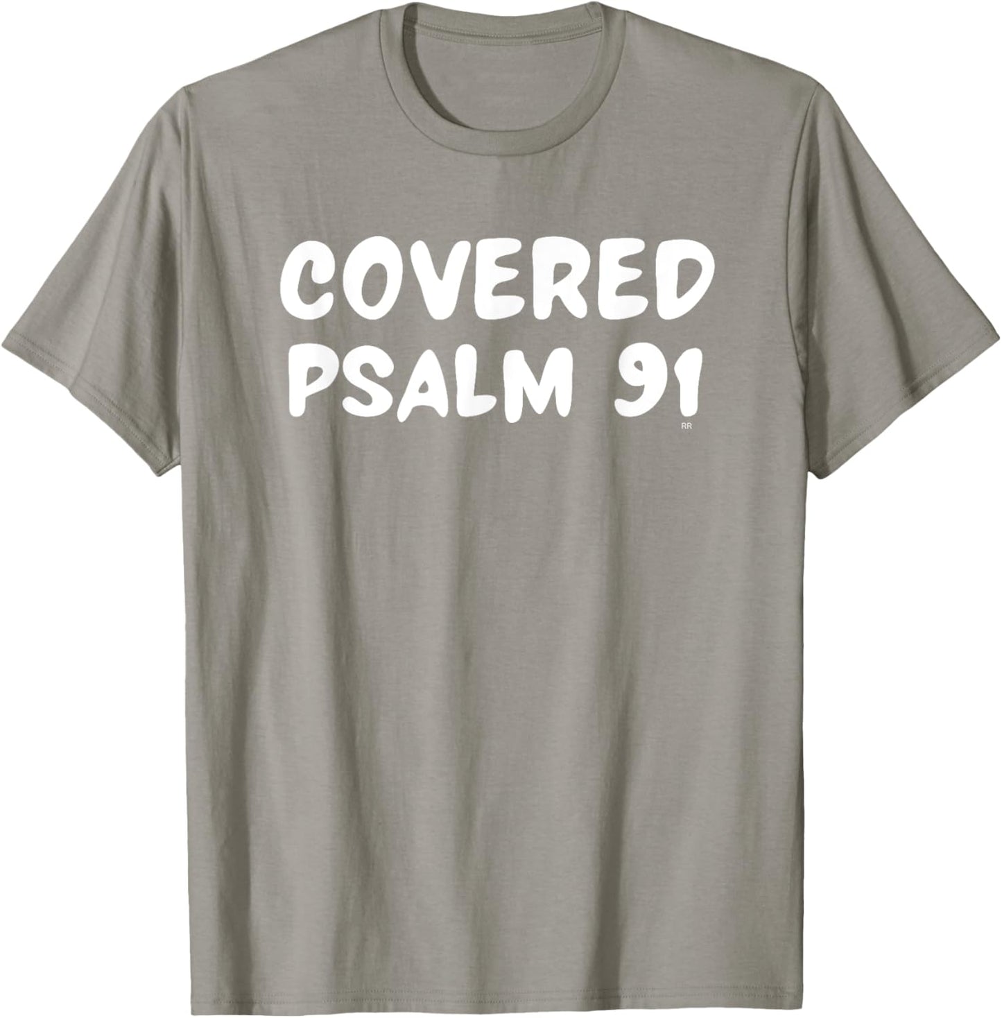 COVERED PSALM 91 Bible Verse T-Shirt - T-Shirt | Sand