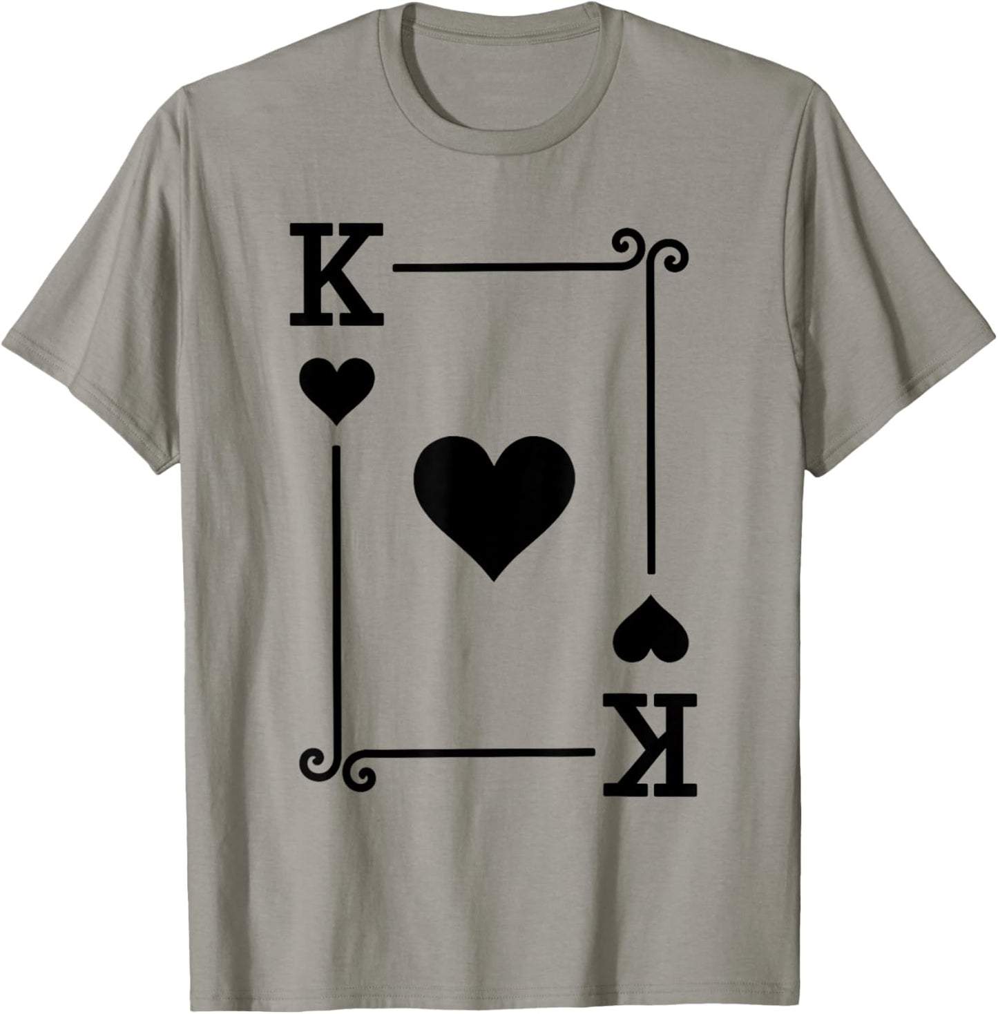 King Hearts Card Costume - Playing Cards - King Hearts T-Shirt - T-Shirt | Sand