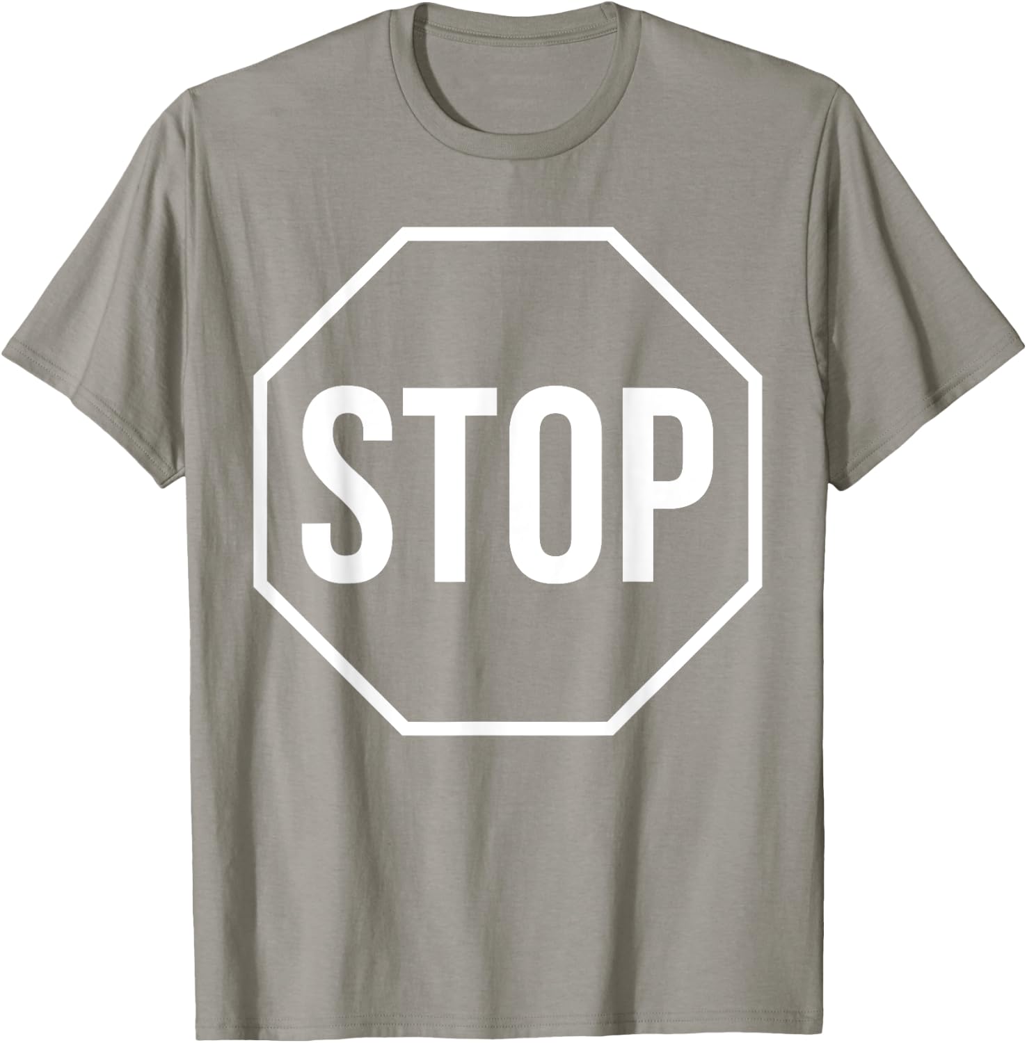 Stop Sign Stop Sign Costume Shirt T-Shirt - T-Shirt | Sand