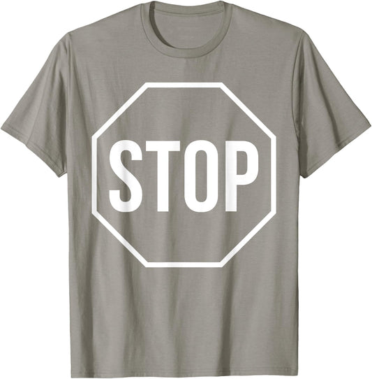 Stop Sign Stop Sign Costume Shirt T-Shirt - T-Shirt | Sand