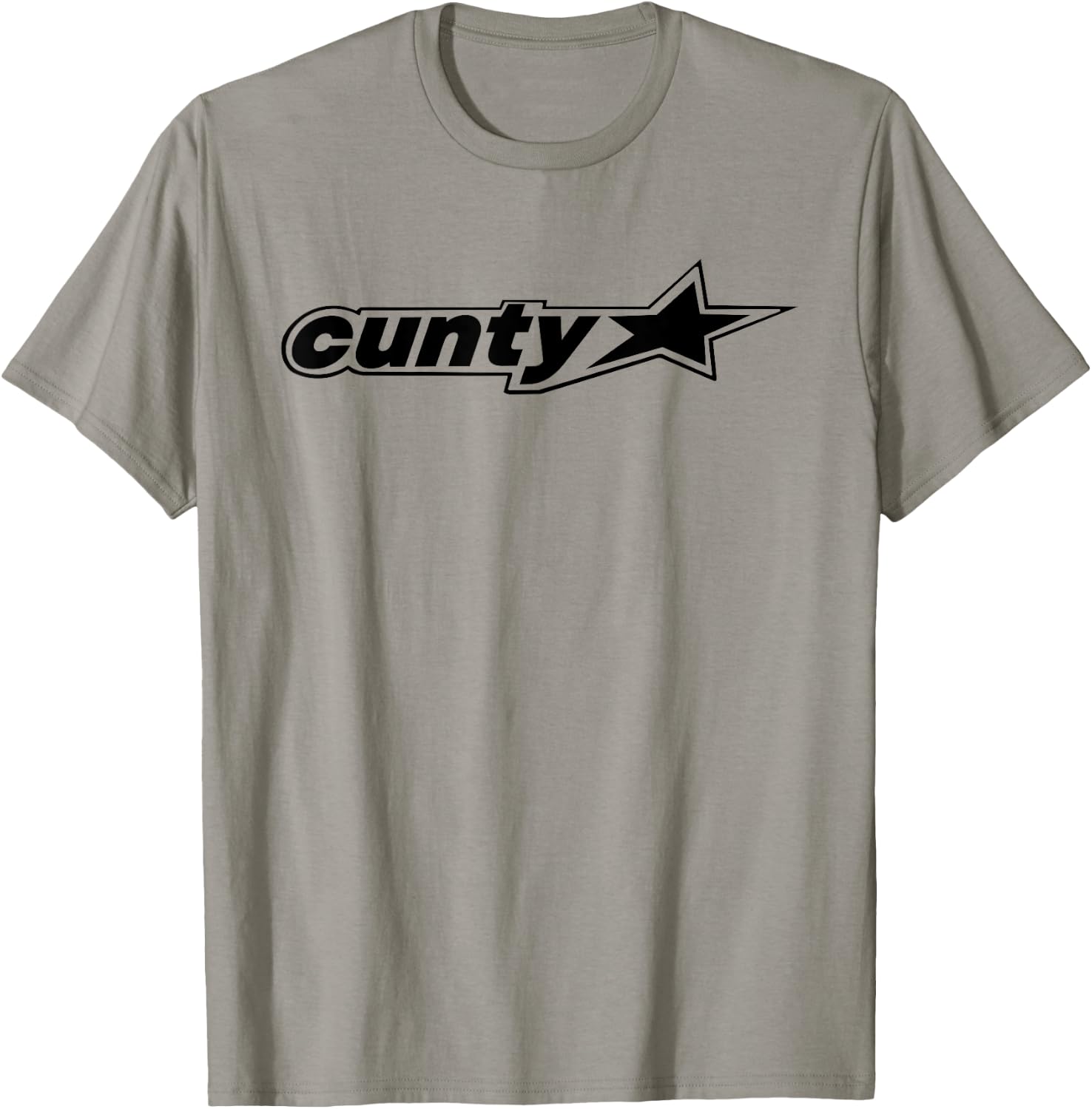 Funny Cunty'ss With Star Humorous Saying Quote Men Women T-Shirt - T-Shirt | Sand