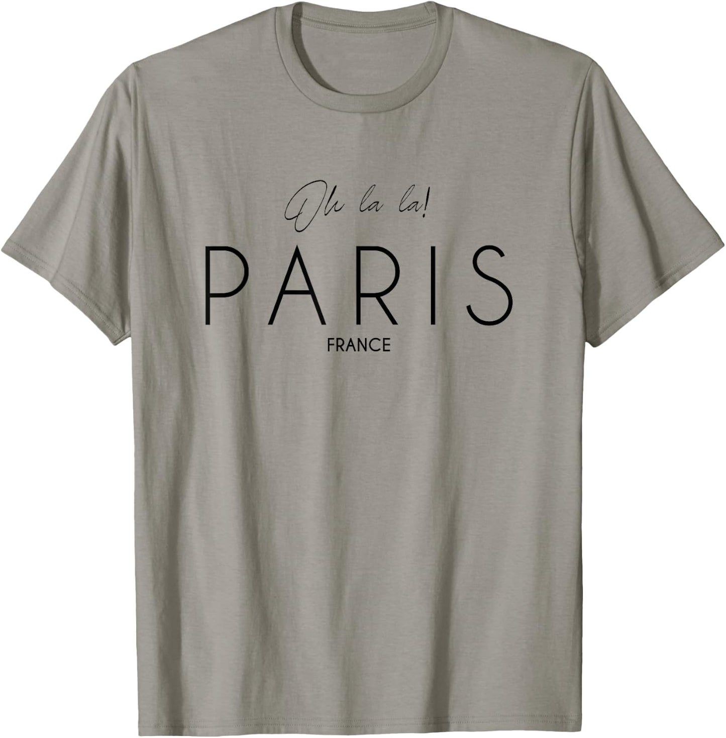 Oh la la Paris France Cool French Love Men Girl Women T-Shirt - T-Shirt | Sand