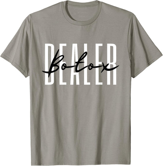 Botox Dealer Syringe Cosmetic Aesthetic Nurse Cosmetic T-Shirt - T-Shirt | Sand