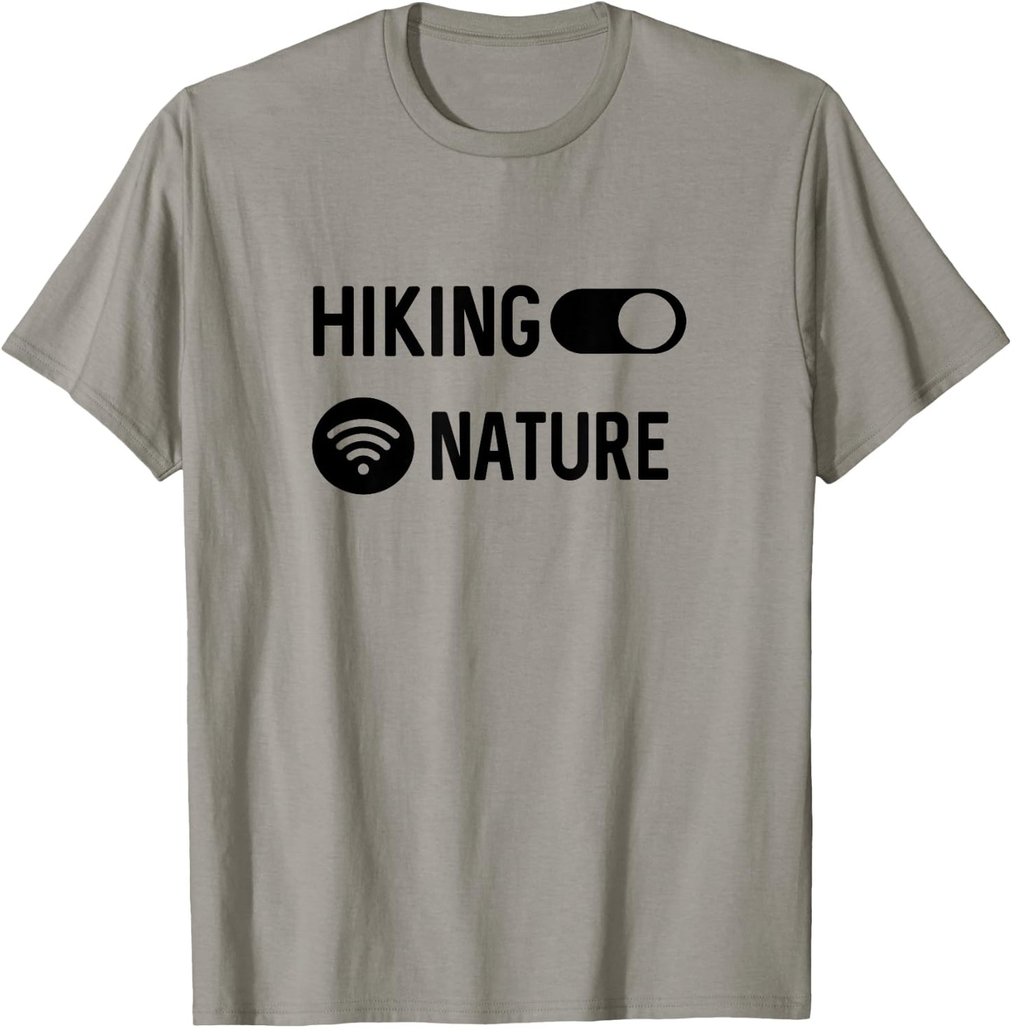Connected To Nature Hiking Hiker T-Shirt - T-Shirt | Sand
