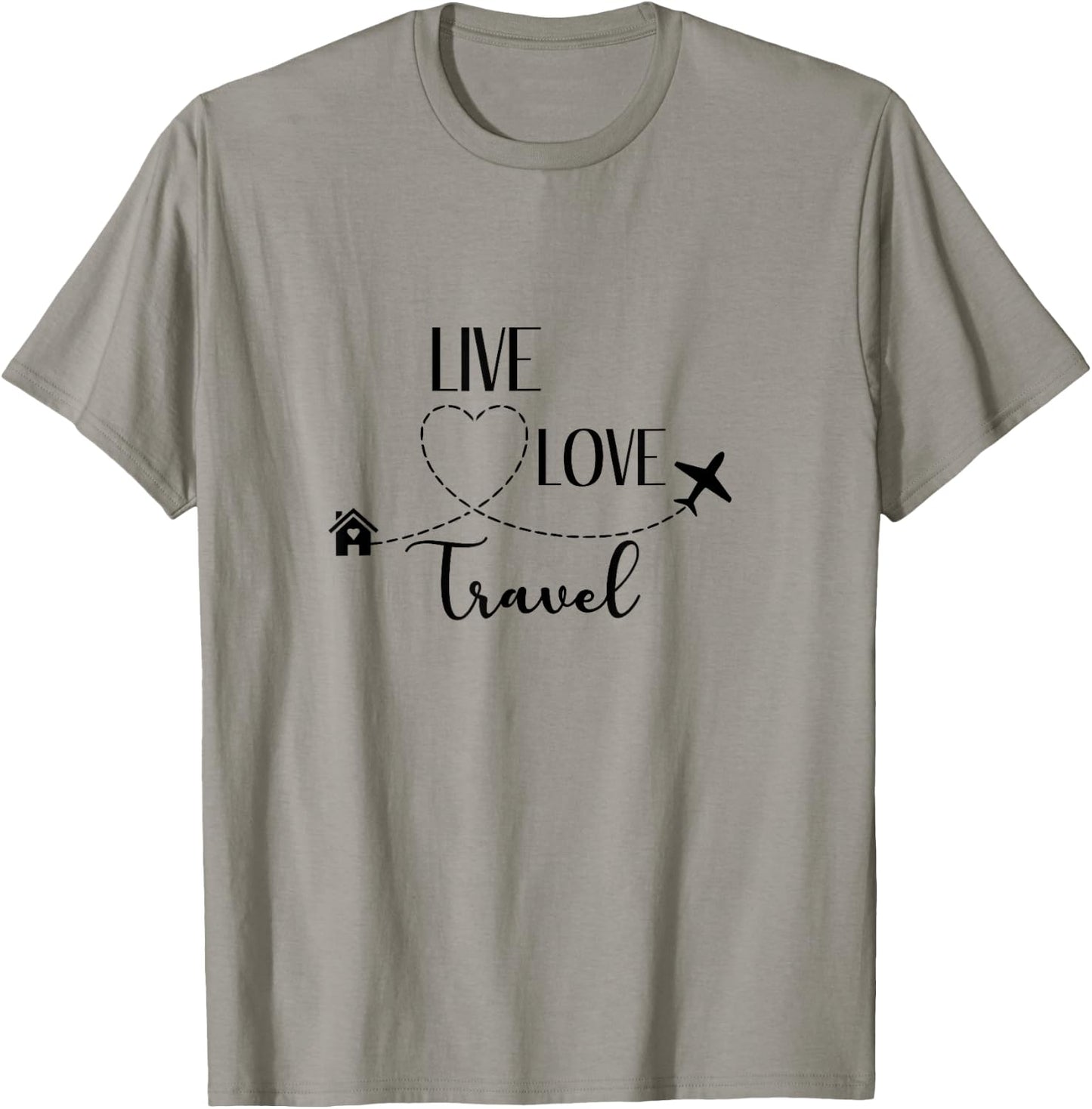 Live Love Travel T-Shirt - T-Shirt | Sand