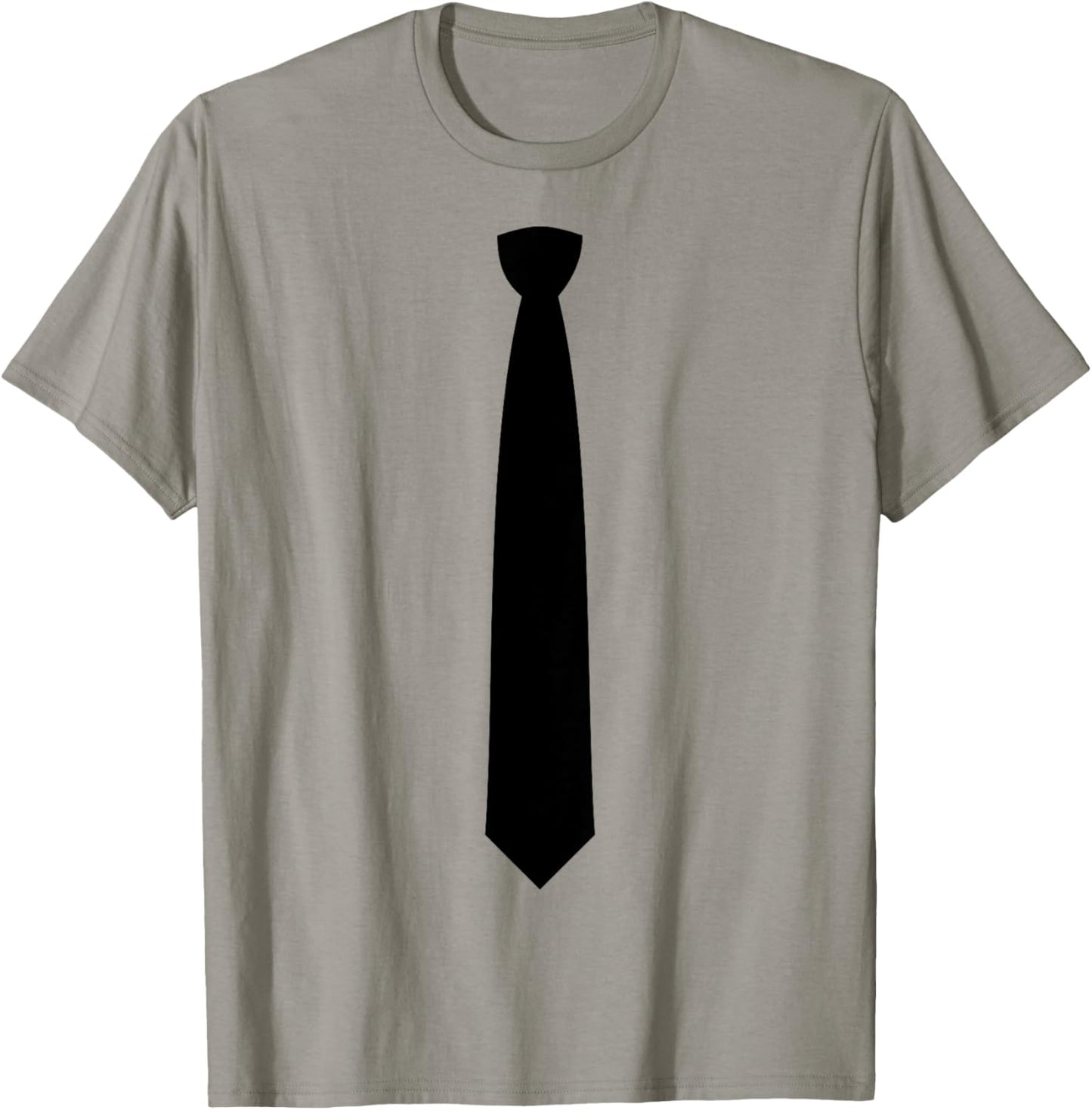 Tie Printed Fake Suit Shirt Tie Funny Dressed T-Shirt - T-Shirt | Sand