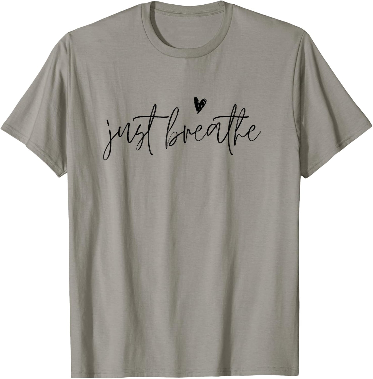 Just Breathe Yogi Yoga Mom Lover Teacher Meditation Men Women Kids T-Shirt - T-Shirt | Sand