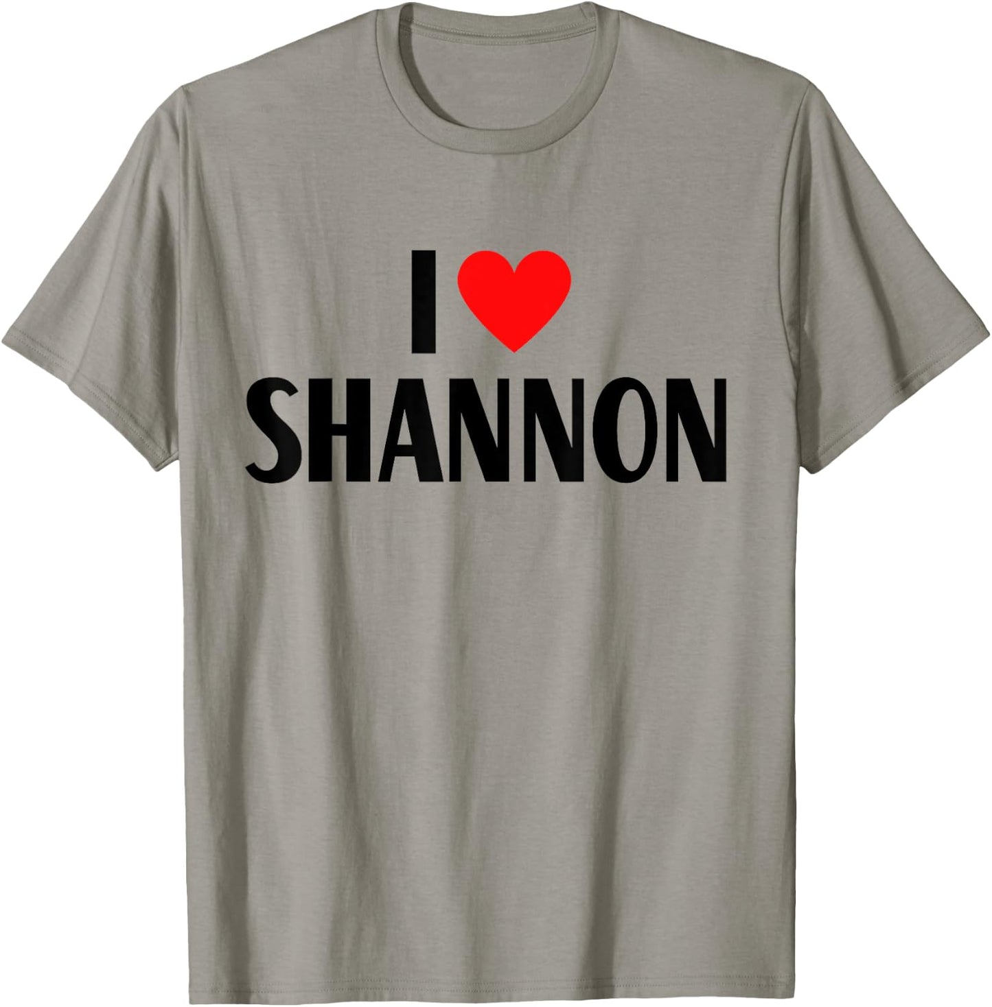 I Love Shannon First Name - I Heart Shannon T-Shirt - T-Shirt | Sand