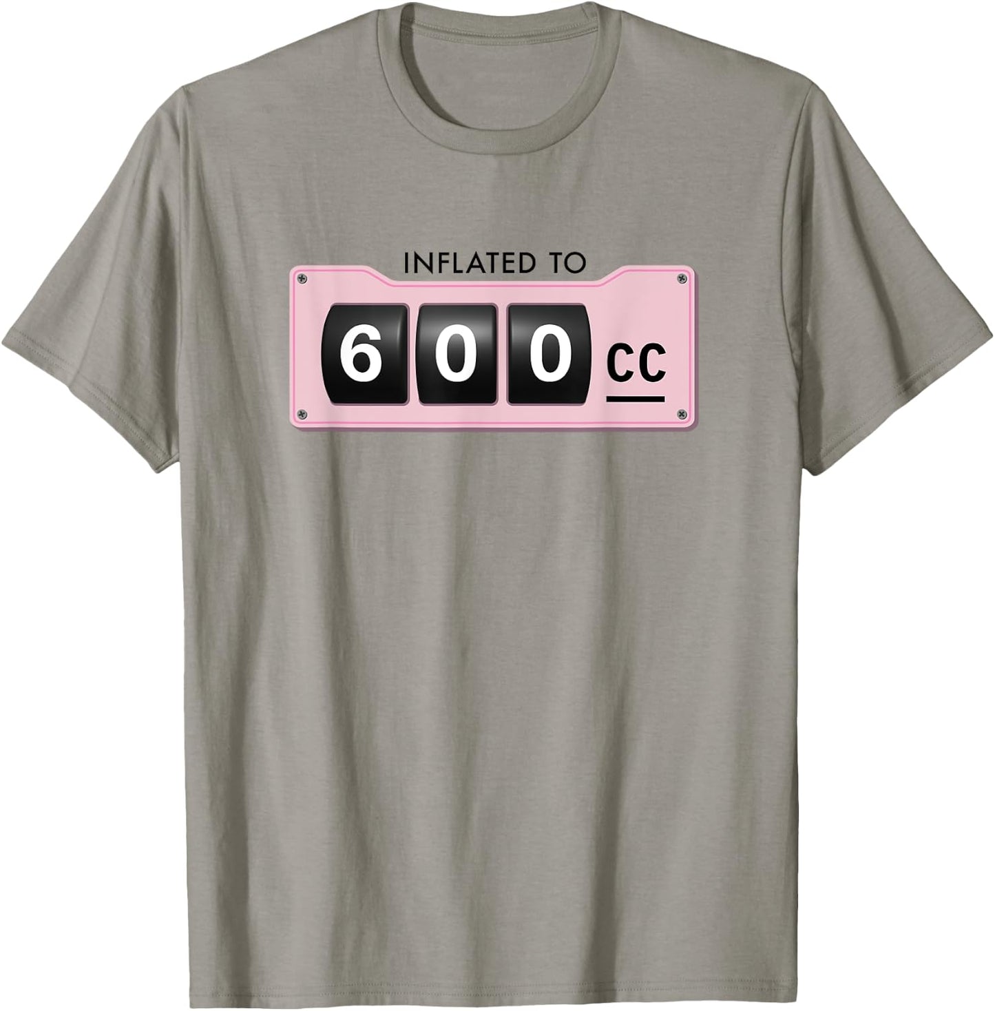 Breast Implants 600cc Breast Augmentation Big Boobs T-Shirt - T-Shirt | Sand