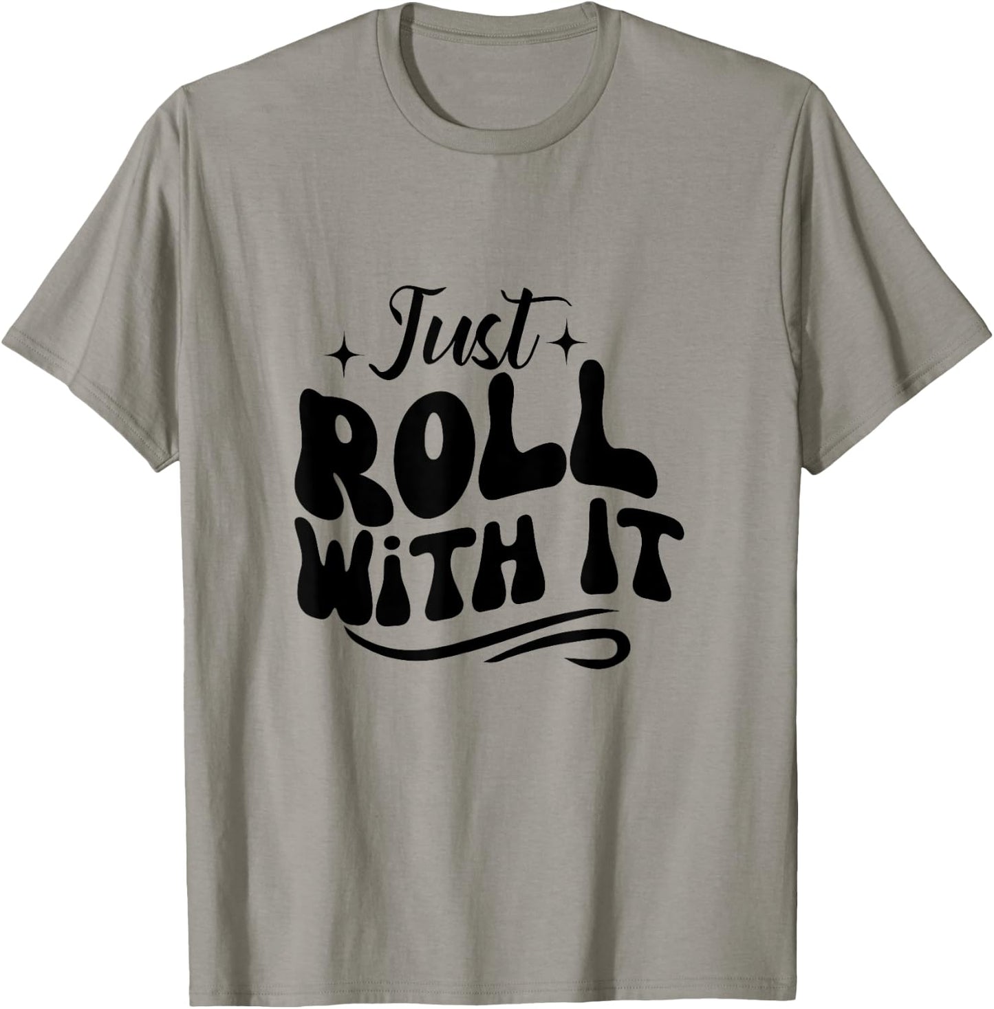 Just roll with it Roller Skating Skate Lover girl T-Shirt - T-Shirt | Sand