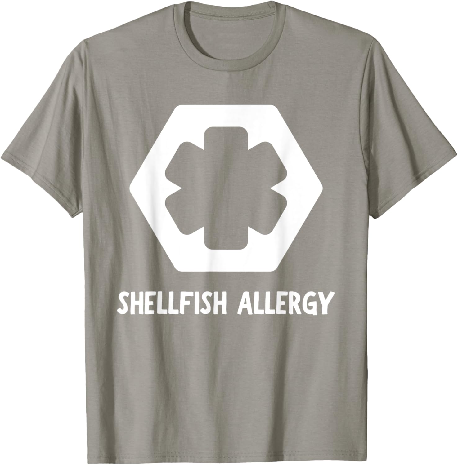 Shellfish Allergy Alert | Allergic T-Shirt - T-Shirt | Sand