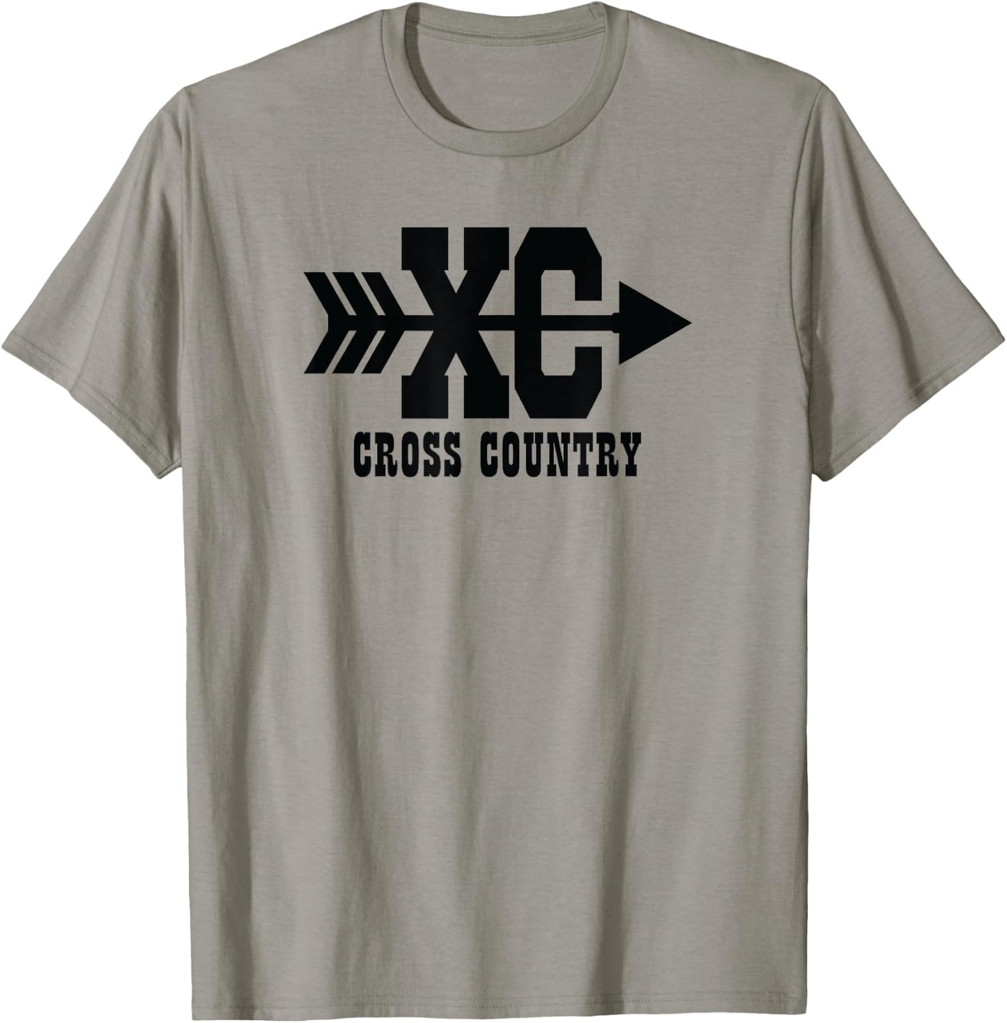 XC - A Cross Country Running Design T-Shirt - T-Shirt | Sand