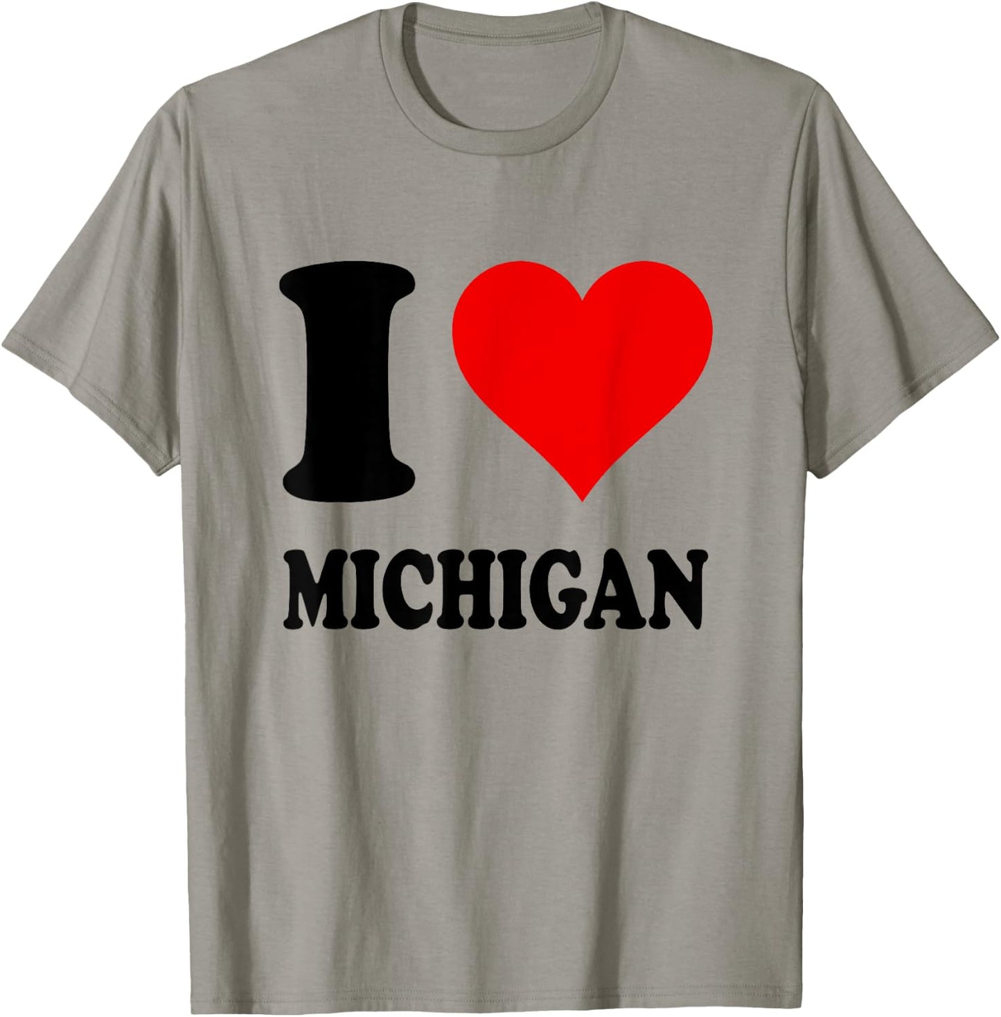 I Love Michigan T-Shirt - T-Shirt | Sand