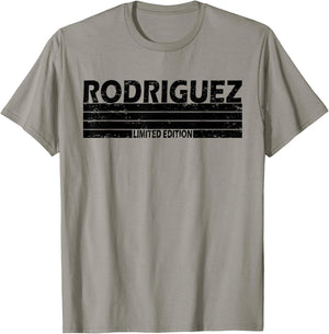 Rodriguez Surname Limited Edition Retro Vintage Style Sunset T-Shirt - T-Shirt | Sand