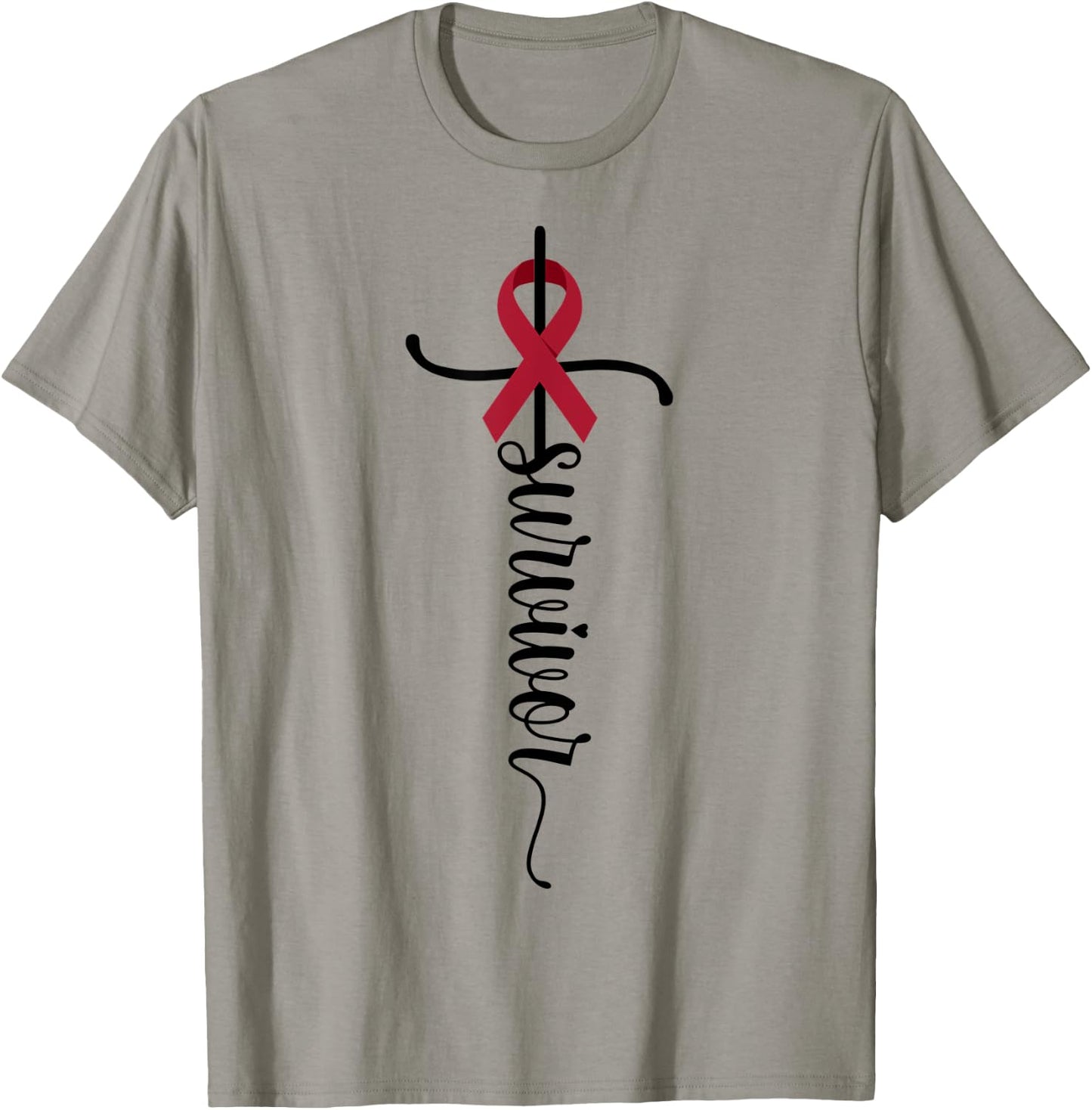 Survivor Christian Cross Warrior Multiple Myeloma Cancer T-Shirt - T-Shirt | Sand