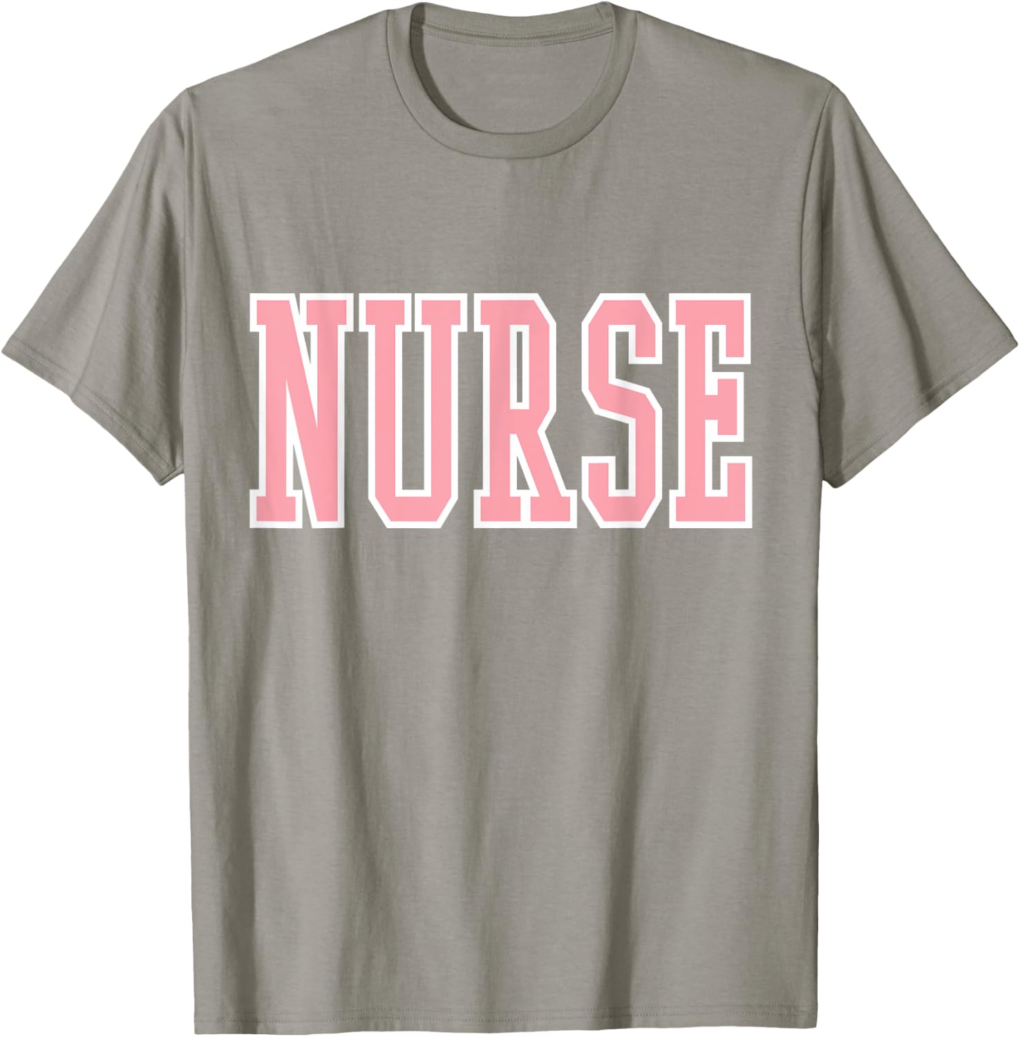 Nurse Trendy Preppy Pink T-Shirt - T-Shirt | Sand