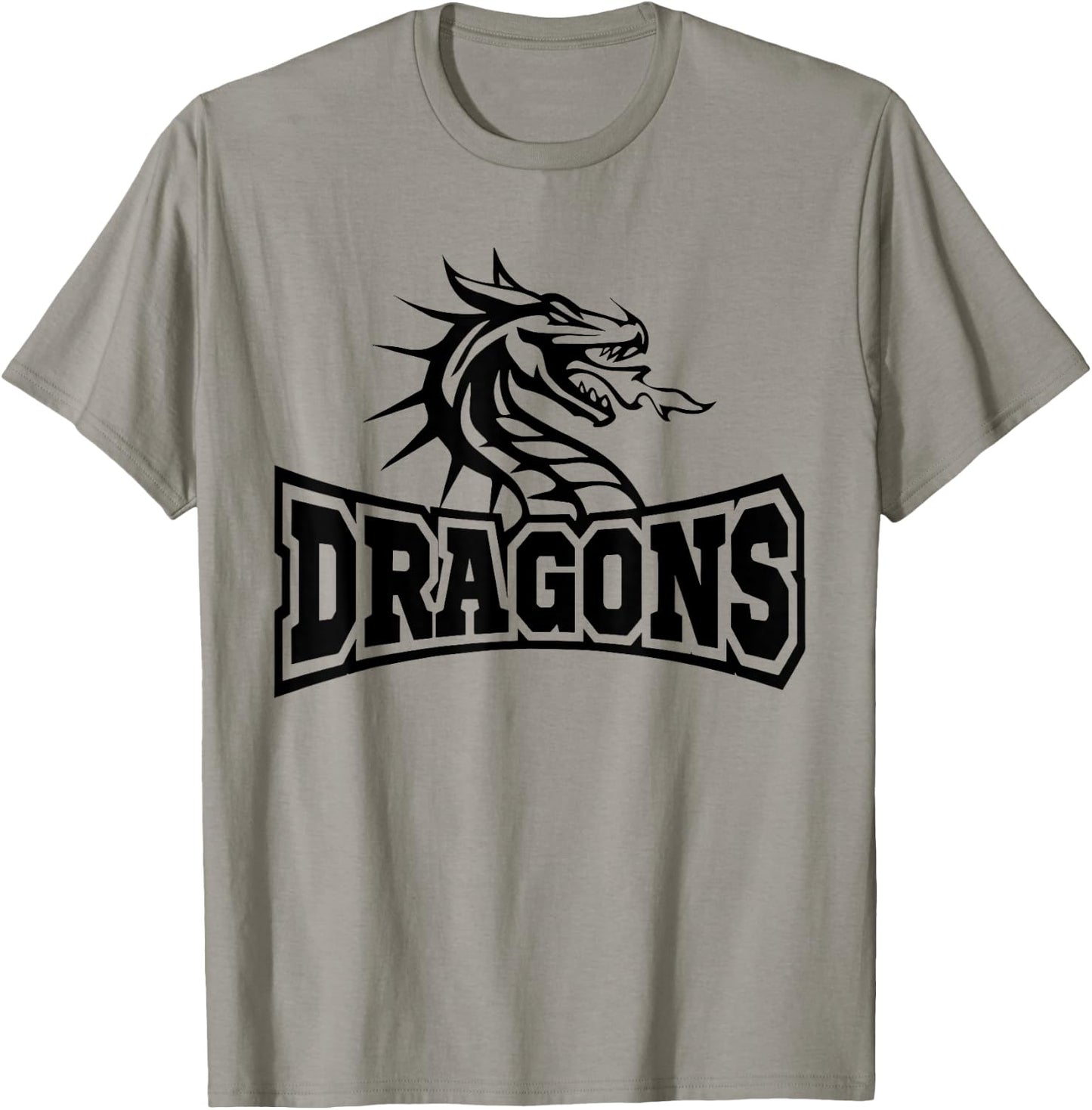 Dragon Teacher Student School Sports Fan Team Spirit T-Shirt - T-Shirt | Sand