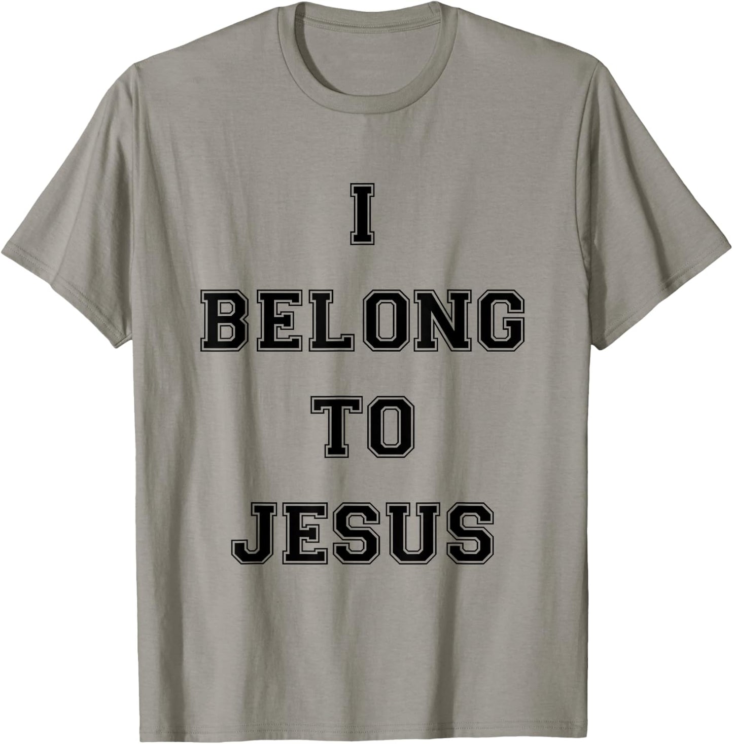 I Belong To Jesus Christian Gym Apparel Christian Dad T-Shirt - T-Shirt | Sand