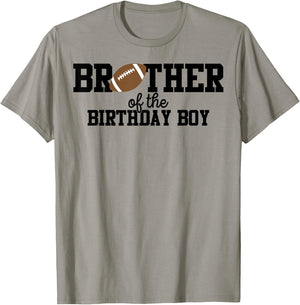 Brother of the Birthday Boy Football Lover First Birthday T-Shirt - T-Shirt | Sand