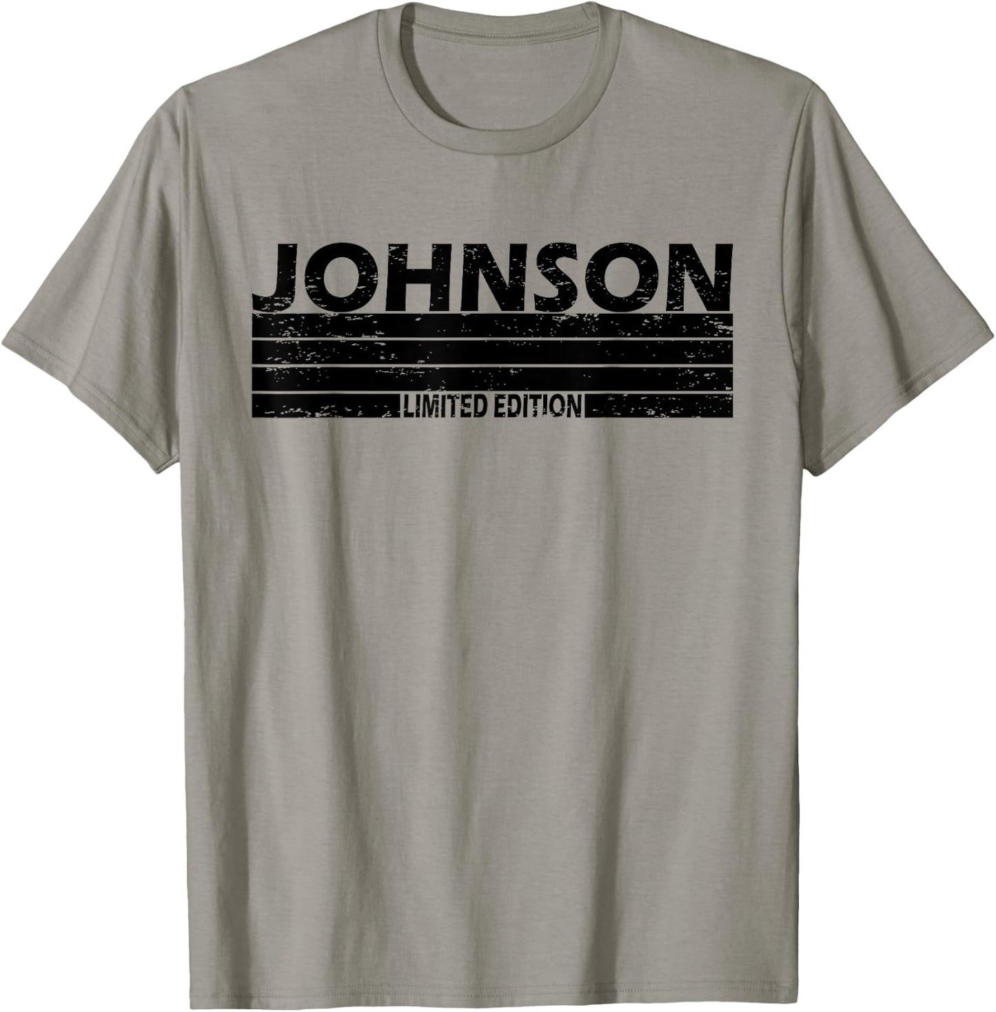 Johnson Surname Limited Edition Retro Vintage Style Sunset T-Shirt - T-Shirt | Sand