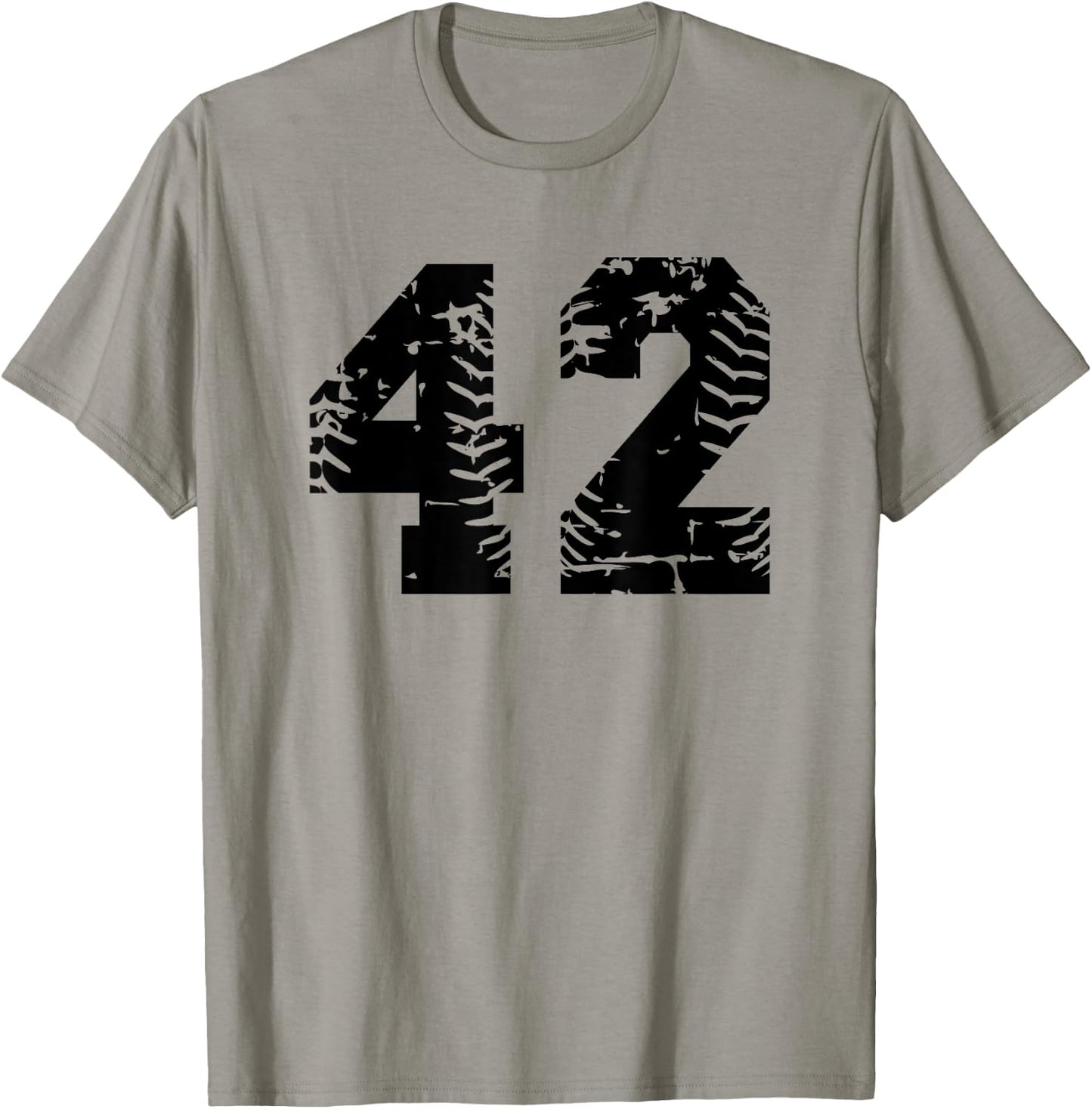 Number #42 Baseball Softball Vintage Favorite Number T-Shirt - T-Shirt | Sand