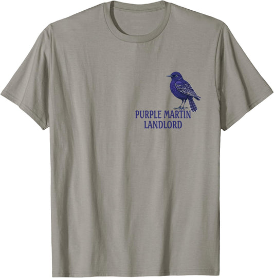 Purple Martin Landlord Purple Martin Birds Lover Adult kids T-Shirt - T-Shirt | Sand