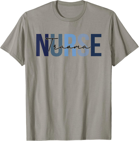 Retro Trauma Nurse Gifts Nursing Apparel T-Shirt - T-Shirt | Sand