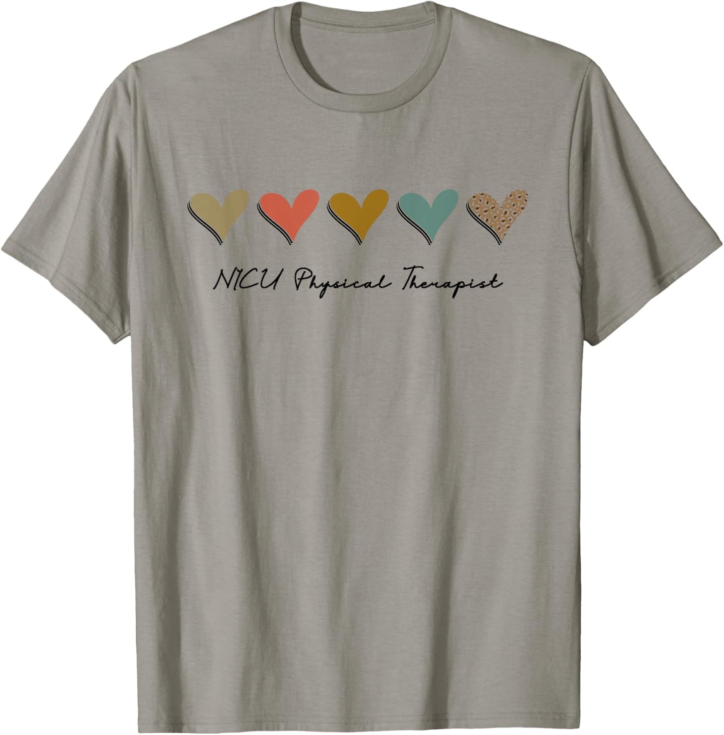 NICU Physical Therapist Neonatal ICU Nurse Funny Respiratory T-Shirt - T-Shirt | Sand