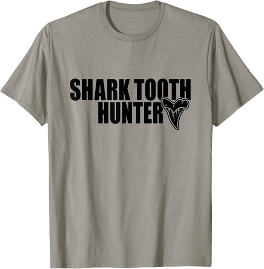 Shark Teeth Hunter Shark Paleontology Tooth Hunting T-Shirt - T-Shirt | Sand