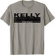 Kelly Surname Limited Edition Retro Vintage Style Sunset T-Shirt - T-Shirt | Sand