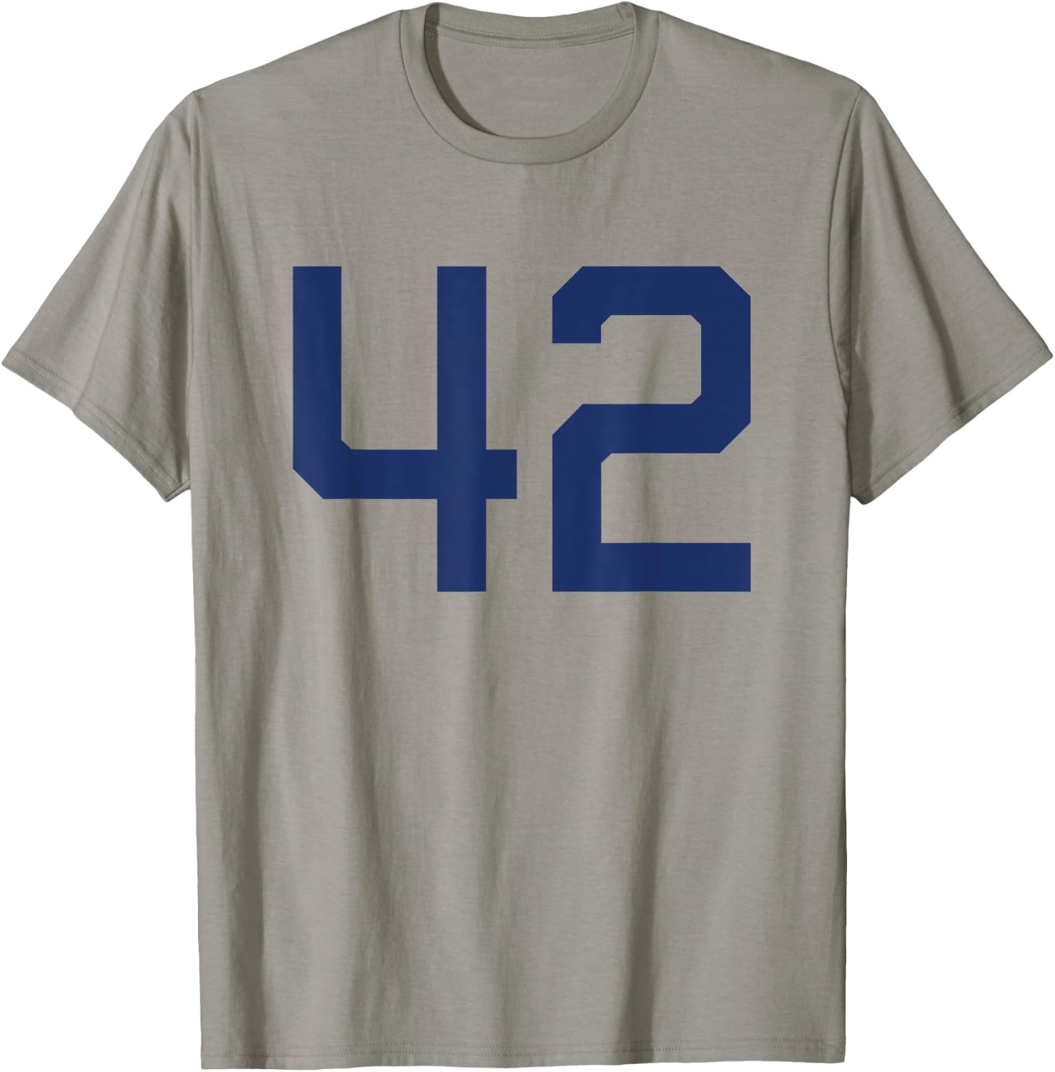 Number #42 Sports Jersey Navy Blue Lucky Number T-Shirt - T-Shirt | Sand