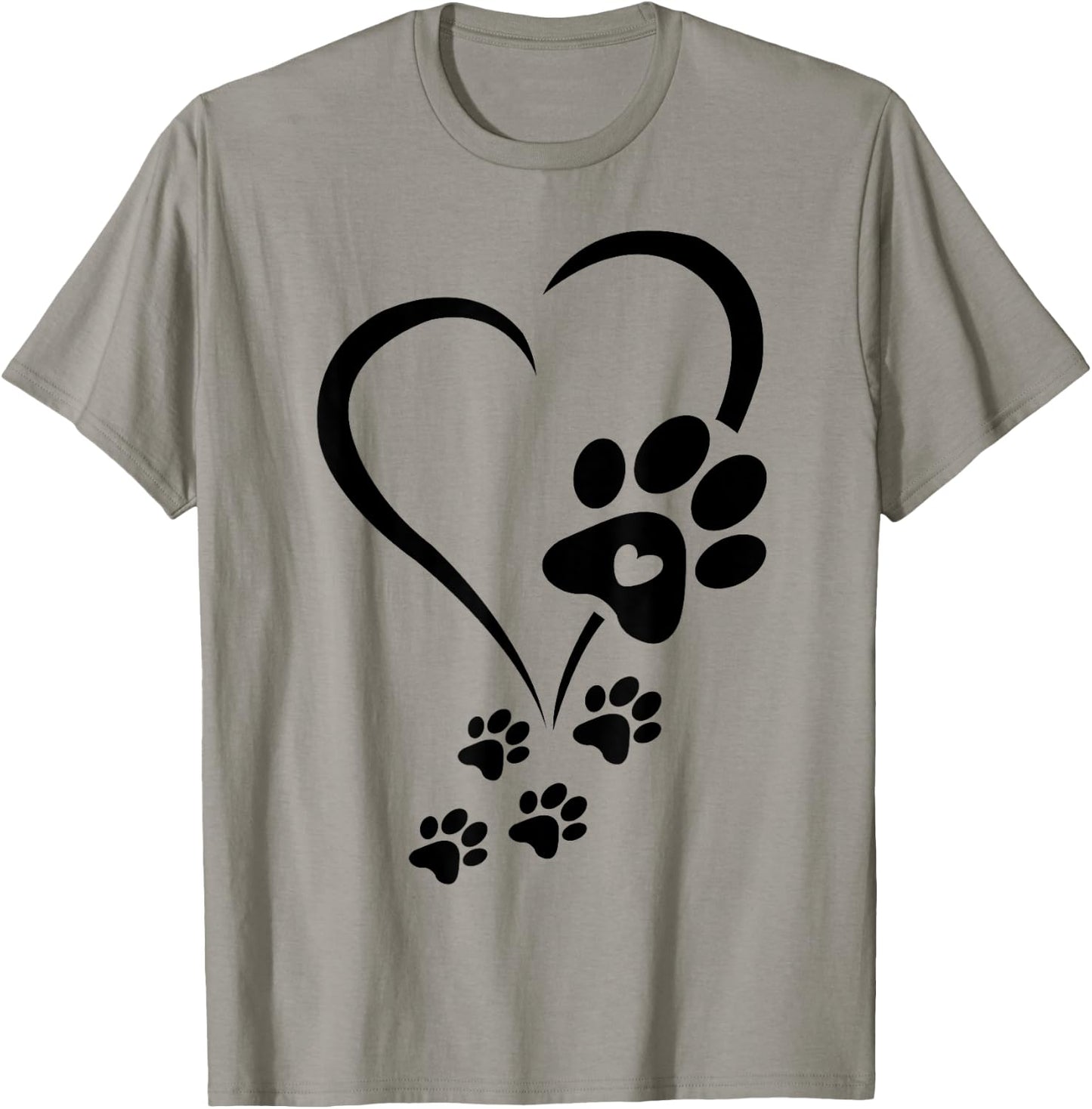 Dog Paw Heart Baby Dogs - Dog Paws Hearts Dog Paw Print T-Shirt - T-Shirt | Sand