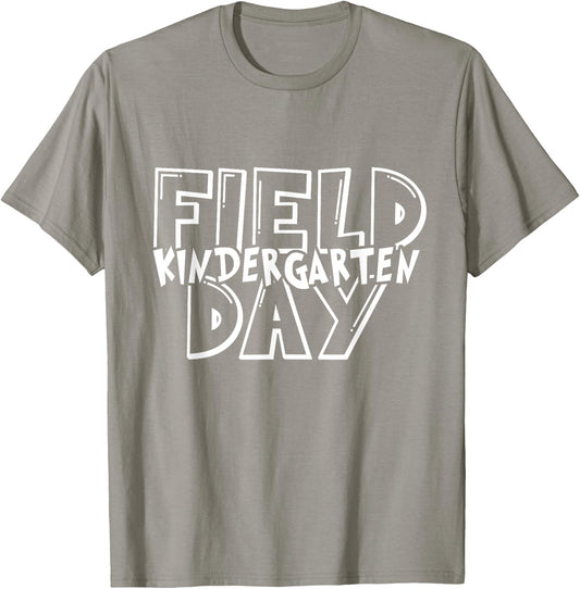 Field Day 2025 Kindergarten school teacher kids Green T-Shirt - T-Shirt | Sand