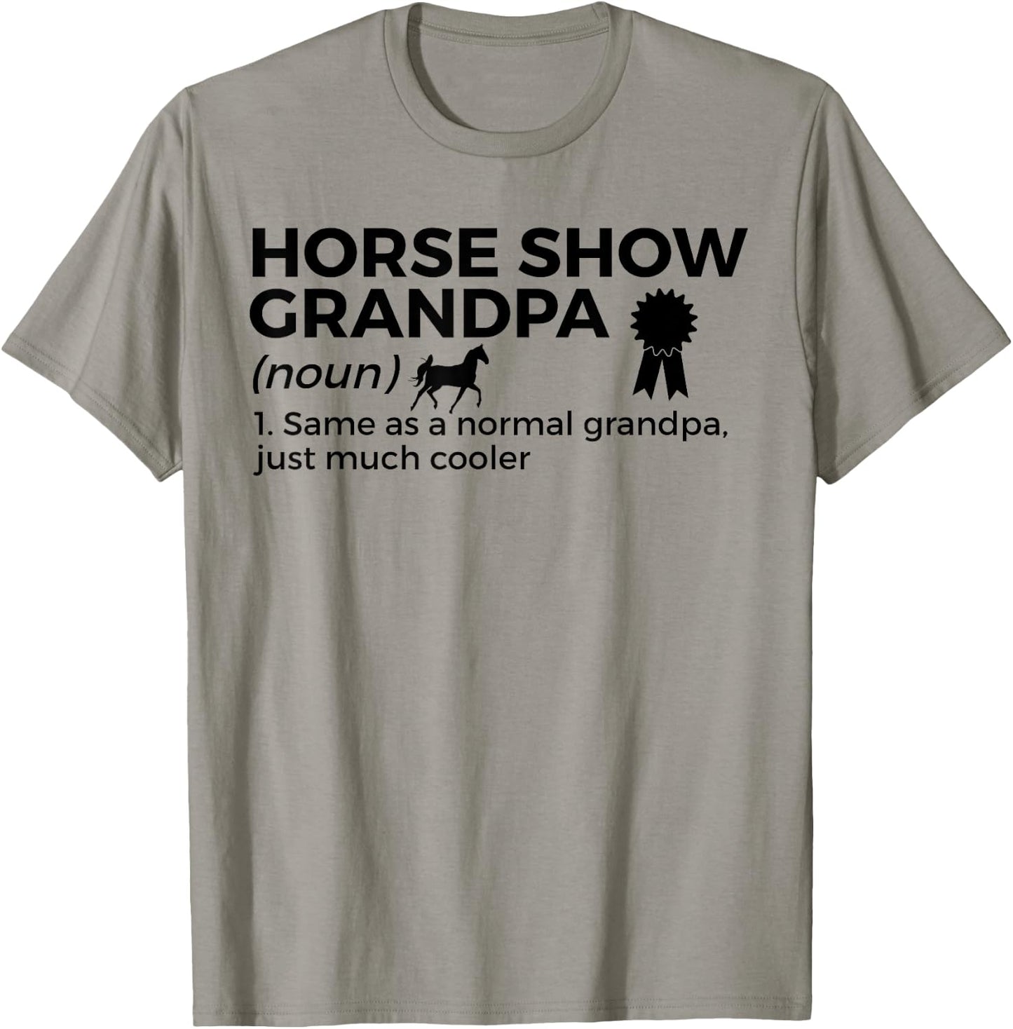 Funny Horse Show Grandpa Definition T-Shirt - T-Shirt | Sand