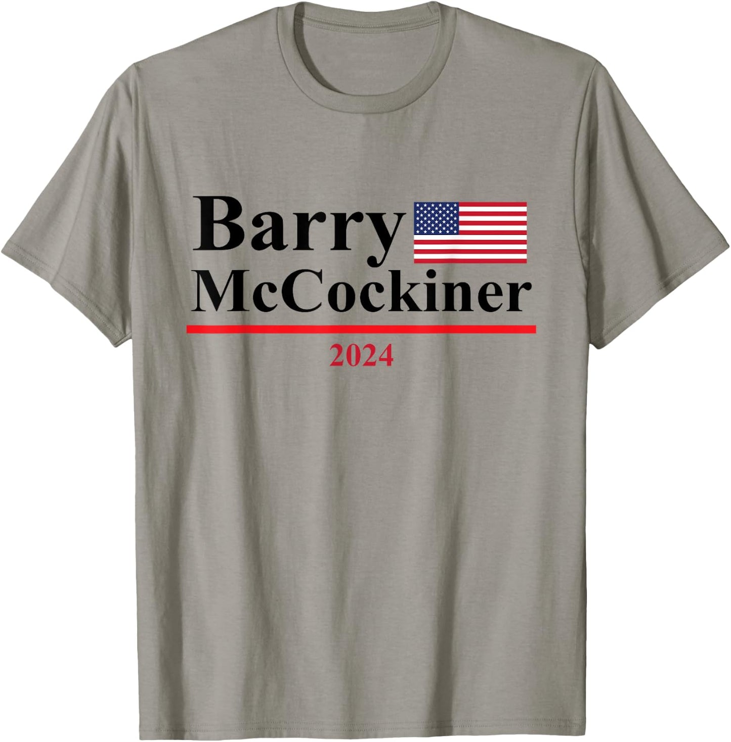 Barry McCockiner Funny Presidential Election 2024 Parody T-Shirt - T-Shirt | Sand
