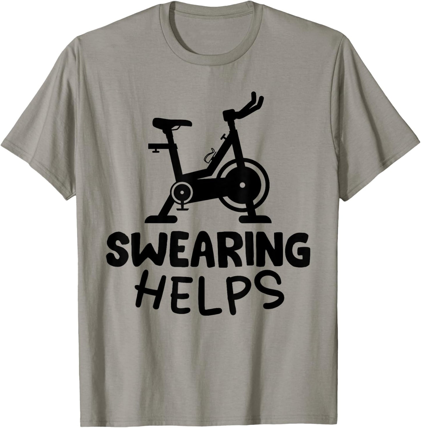 Funny Spin Class Rhythm Cycling Workout Stationary Spin Bike T-Shirt - T-Shirt | Sand