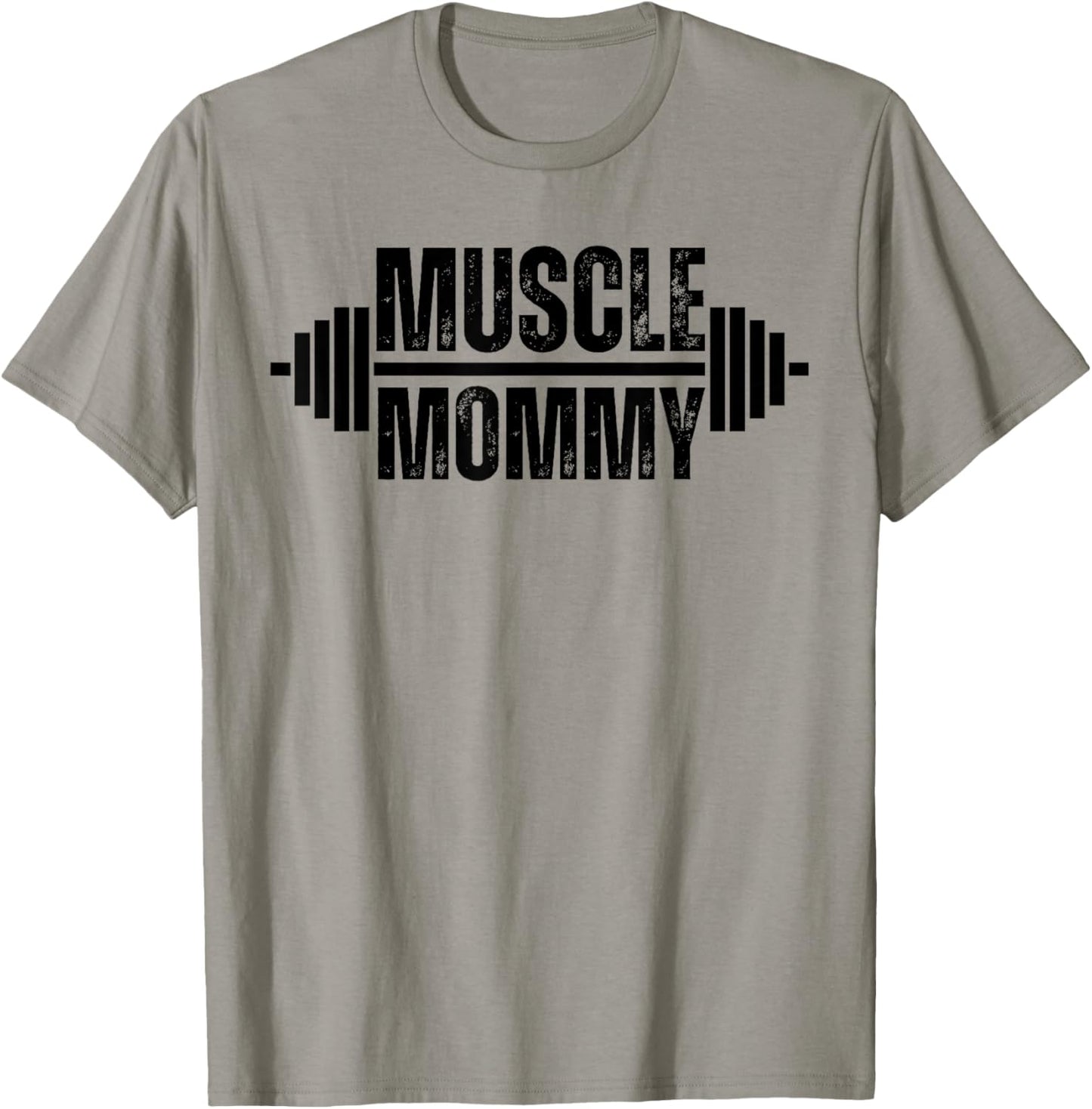 Muscle Mommy Weightlifter mom cute mother mama gym T-Shirt - T-Shirt | Sand