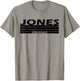 Jones Surname Limited Edition Retro Vintage Style Sunset T-Shirt - T-Shirt | Sand
