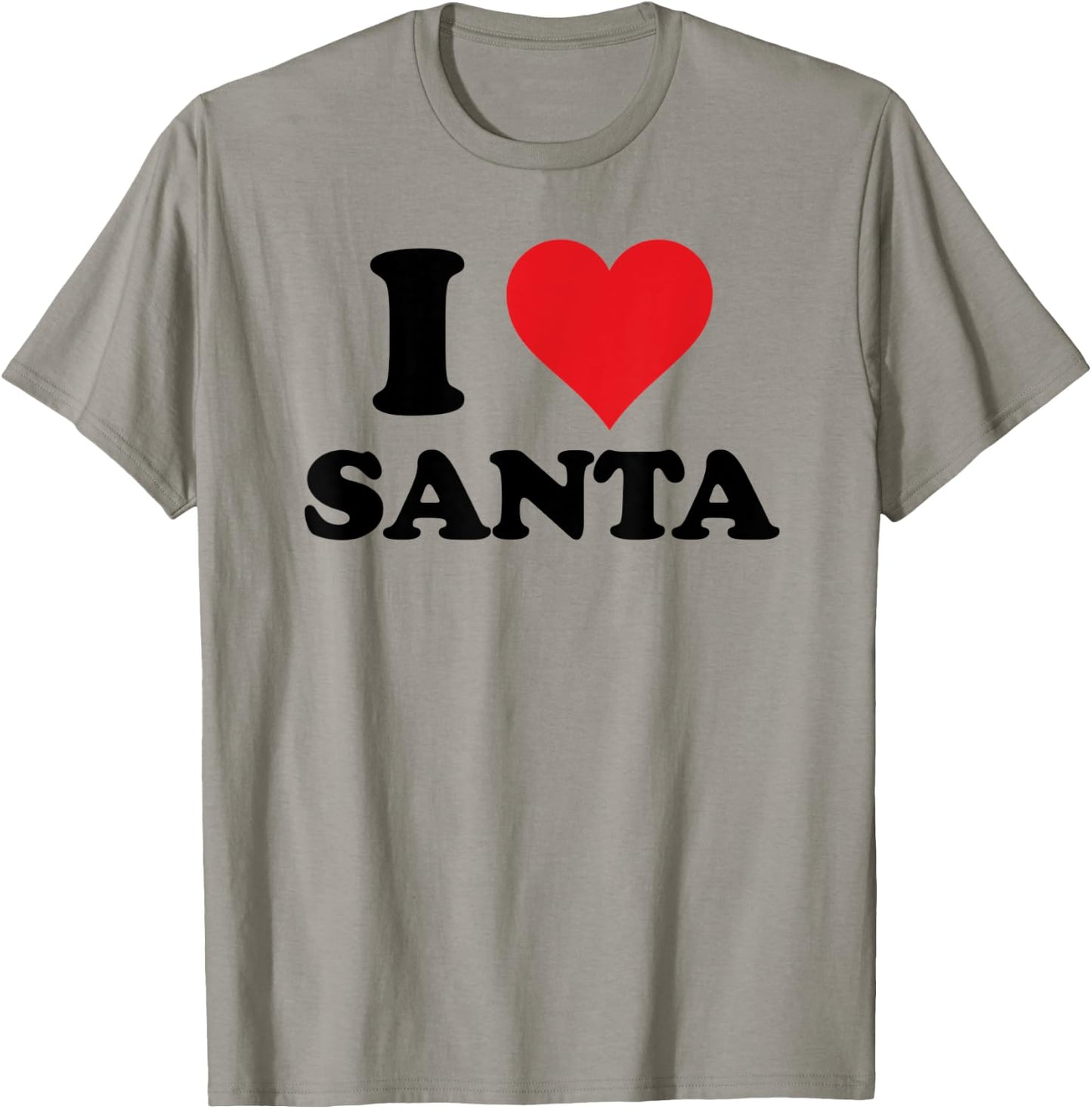 I Heart Santa First Name I Love Personalized Stuff T-Shirt - T-Shirt | Sand