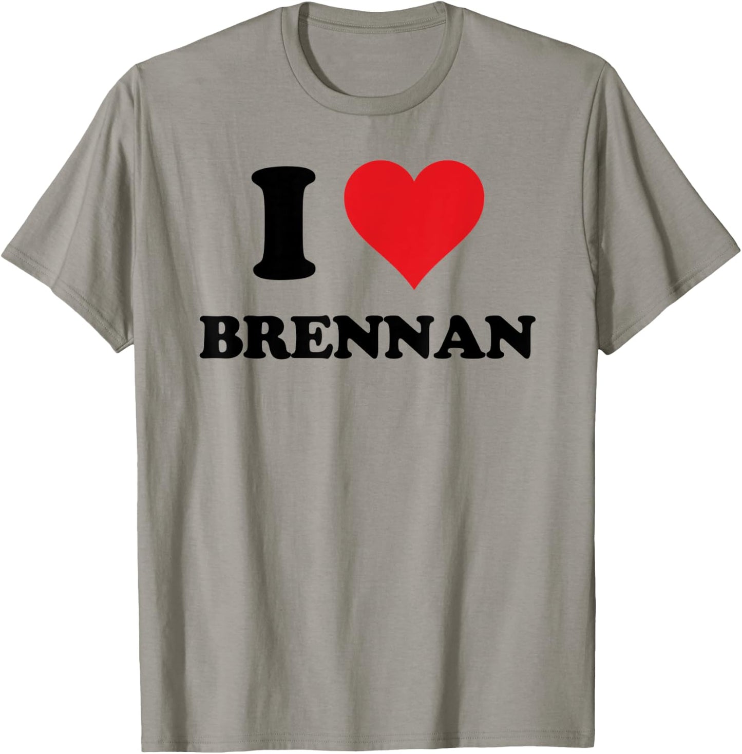 I Heart Brennan First Name I Love Personalized Stuff T-Shirt - T-Shirt | Sand