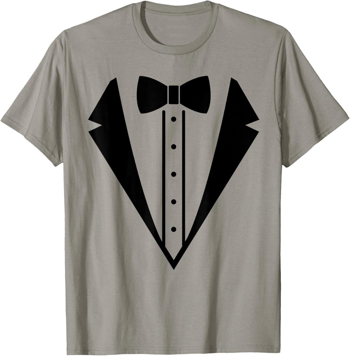 Fancy Wedding Prom Bowtie Tuxedo Black Funny Men's Women's T-Shirt - T-Shirt | Sand