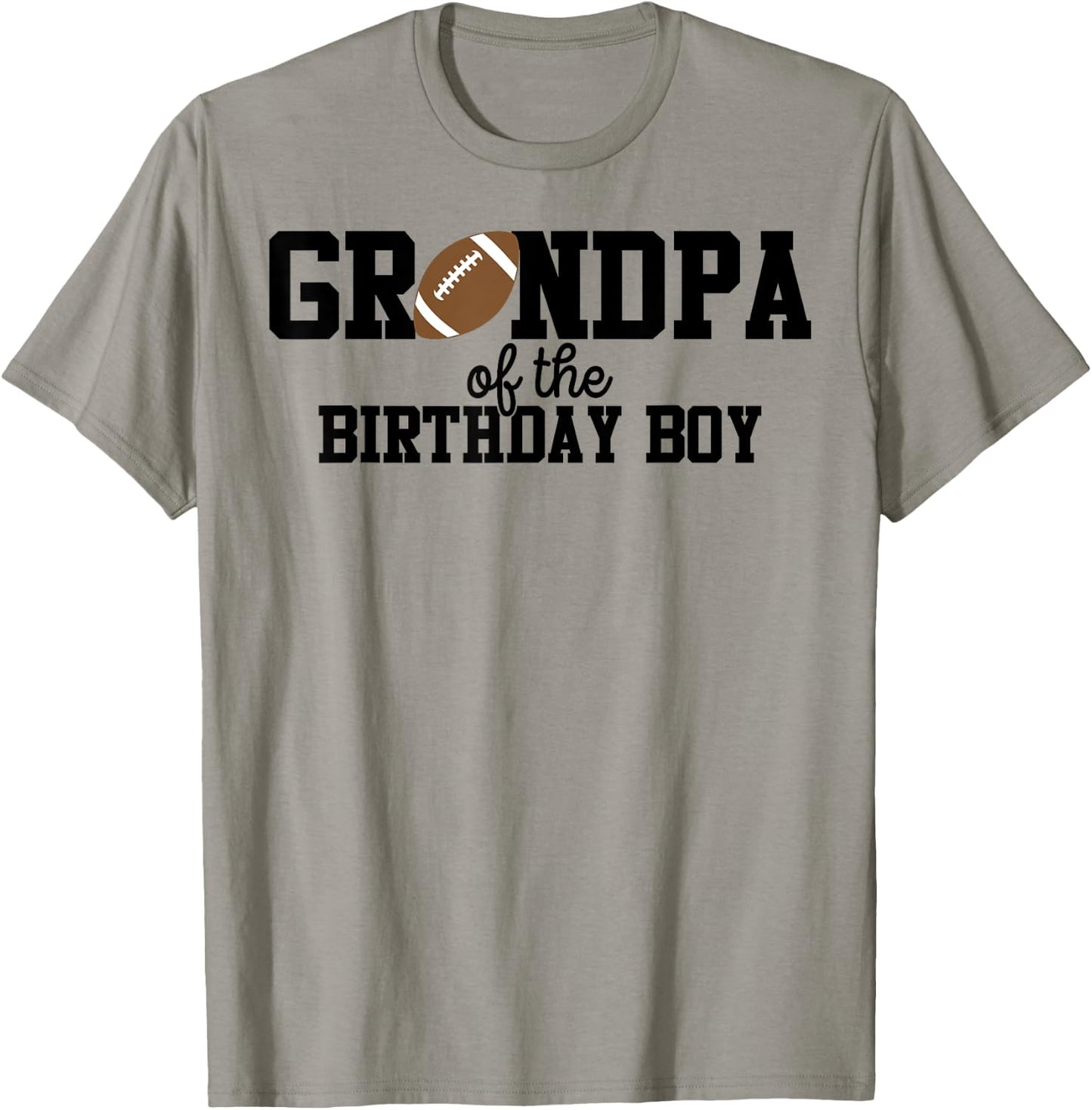 Grandpa of the Birthday Boy Football Lover First Birthday T-Shirt - T-Shirt | Sand