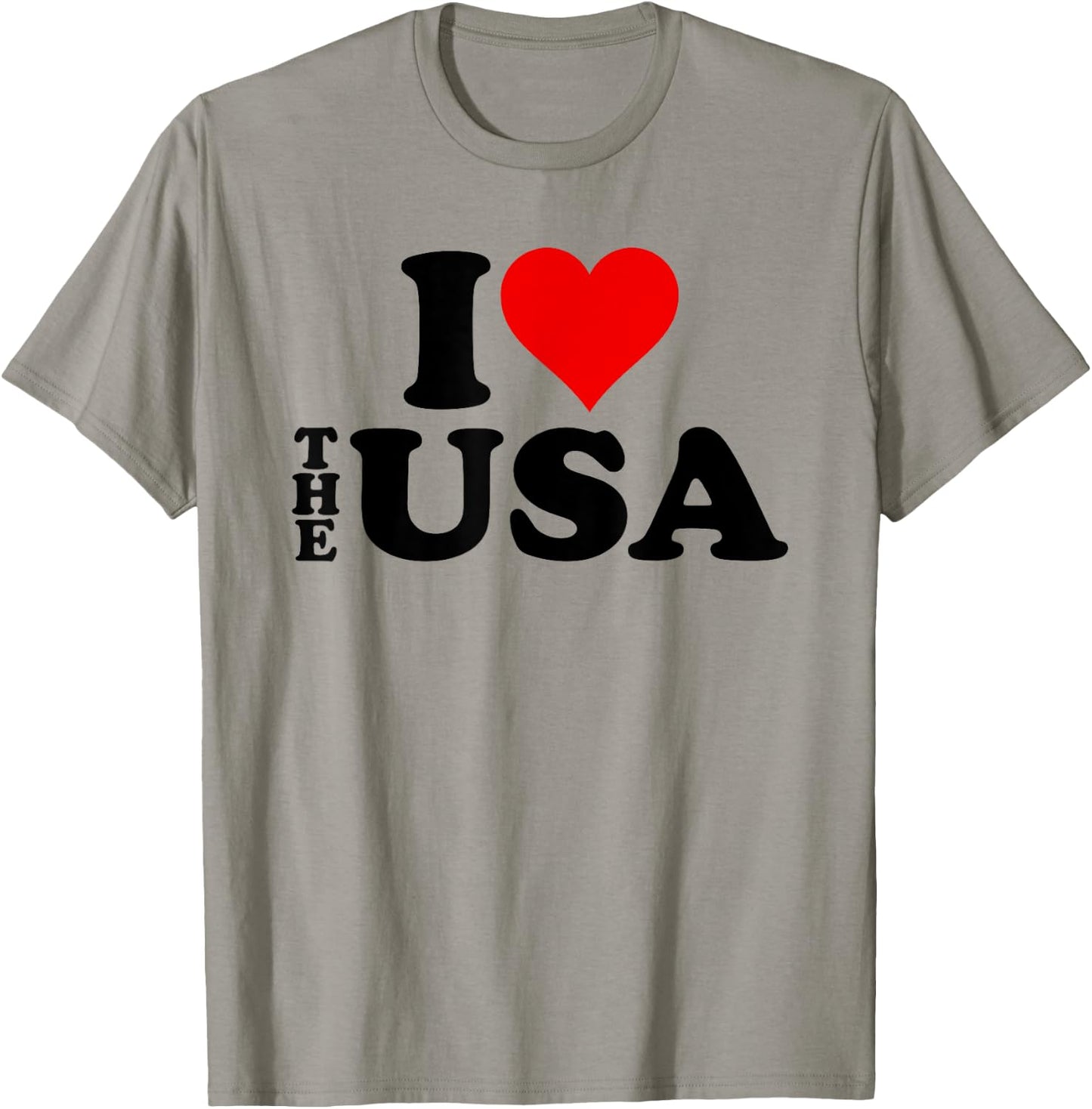 I Love Heart the Usa America T-Shirt - T-Shirt | Sand